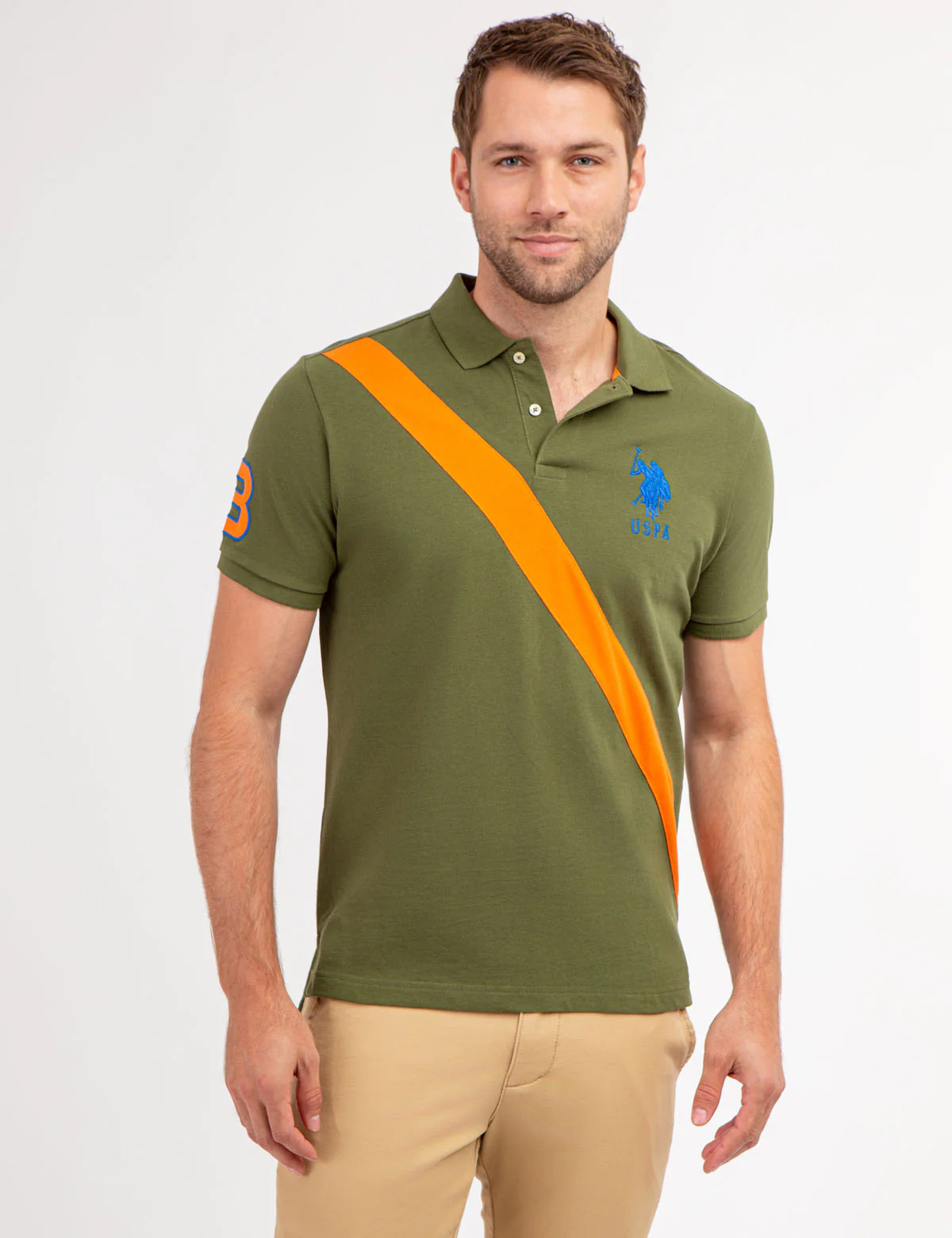 COLORBLOCK SASH FRONT PIQUE POLO SHIRT - Image 9