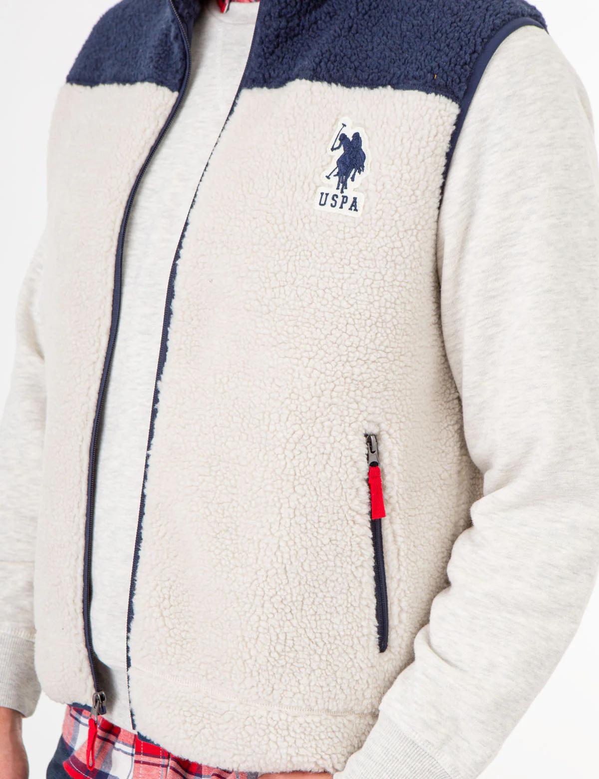 COLORBLOCK SHERPA VEST - Image 3