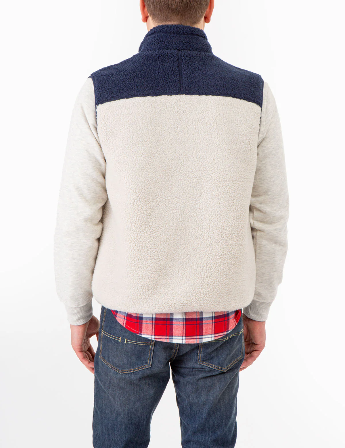 COLORBLOCK SHERPA VEST - Image 4