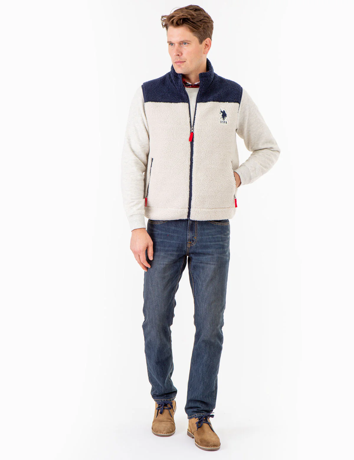 COLORBLOCK SHERPA VEST - Image 5