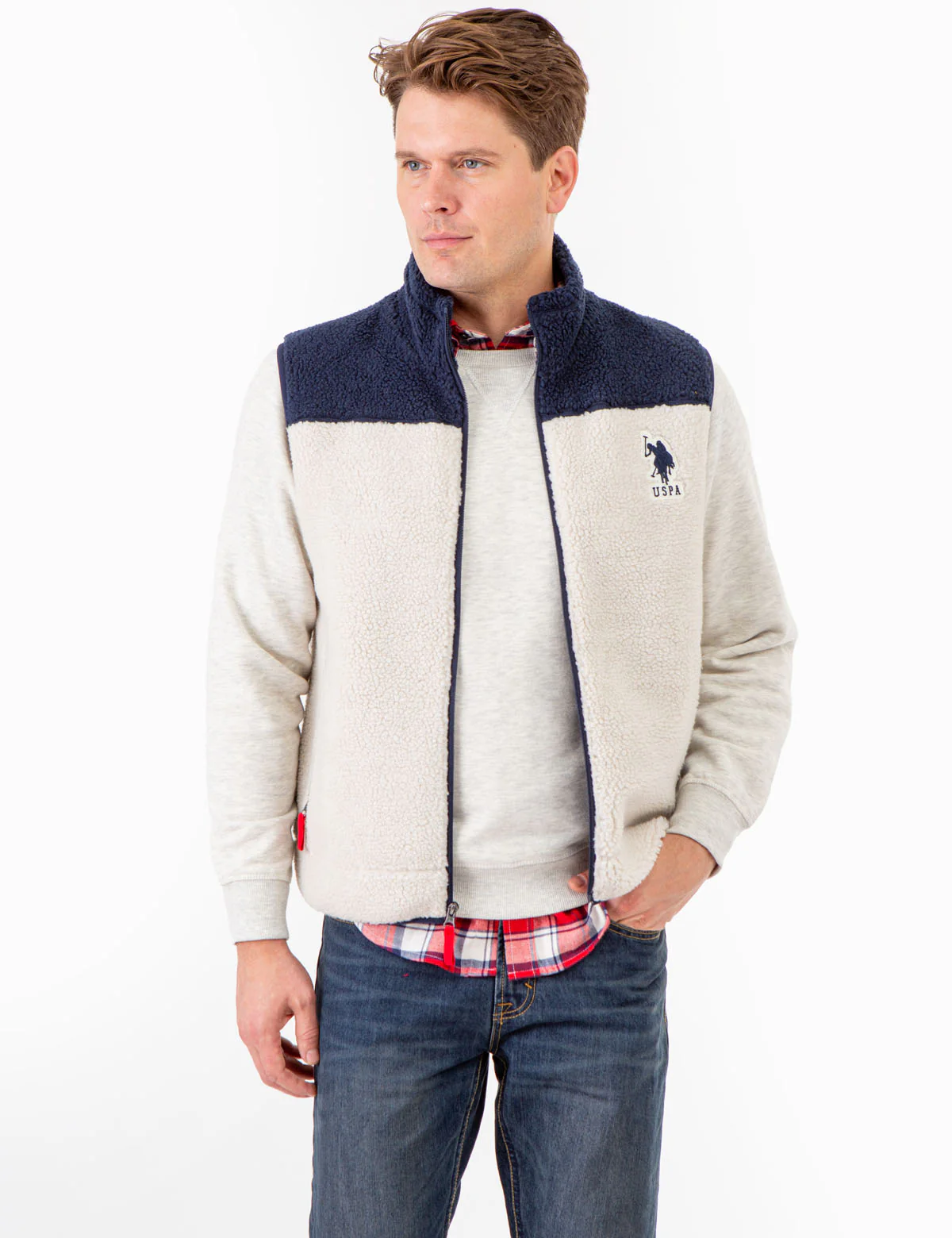 COLORBLOCK SHERPA VEST - Image 6