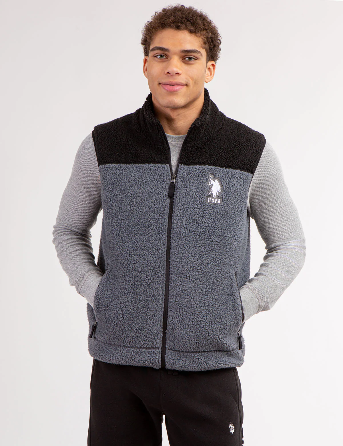 COLORBLOCK SHERPA VEST - Image 7