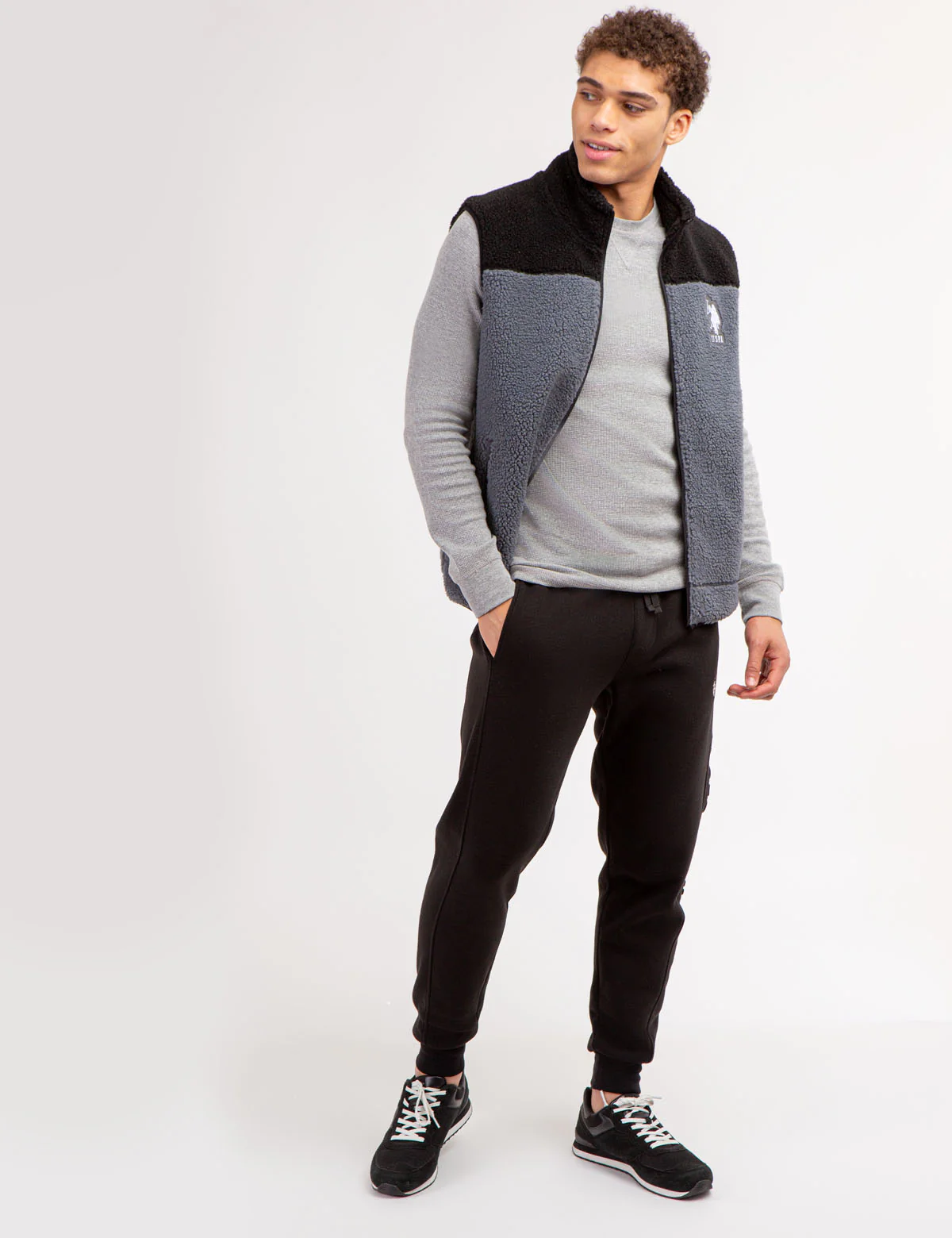 COLORBLOCK SHERPA VEST - Image 8