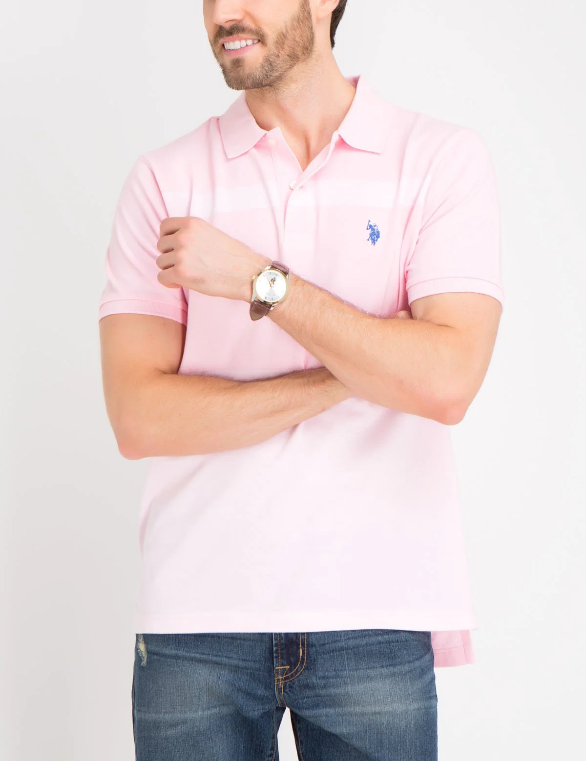 COLORBLOCK STRIPED PIQUE POLO SHIRT - Image 6