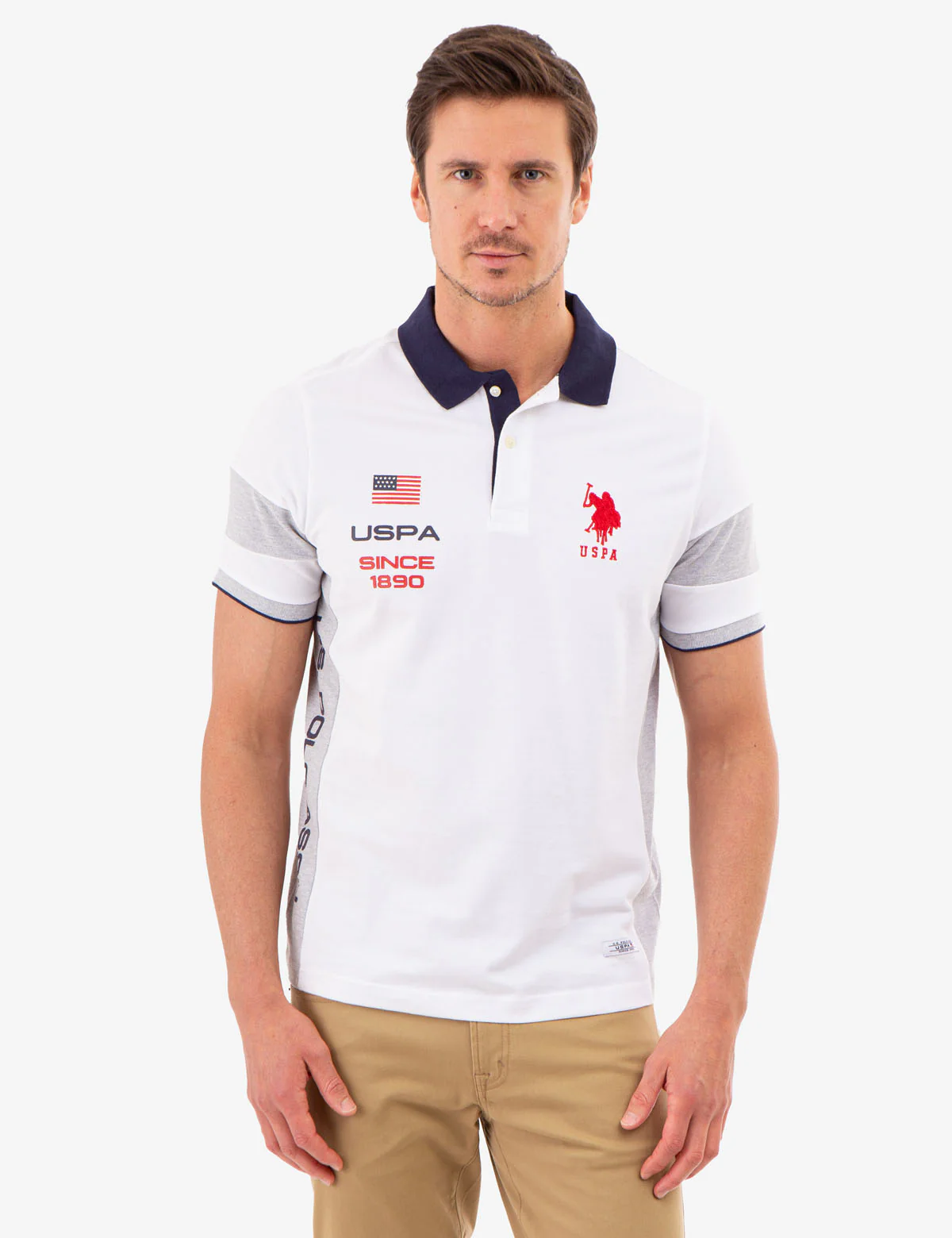COLORBLOCK USPA PIQUE POLO SHIRT