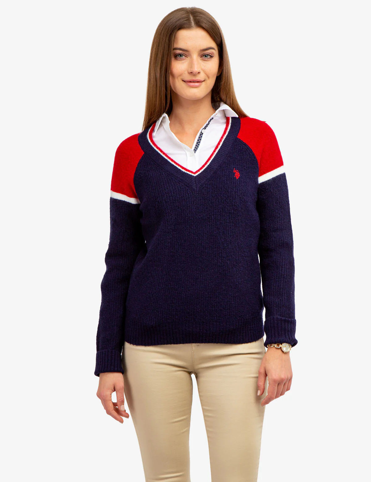 COLORBLOCK V-NECK SWEATER - Image 6