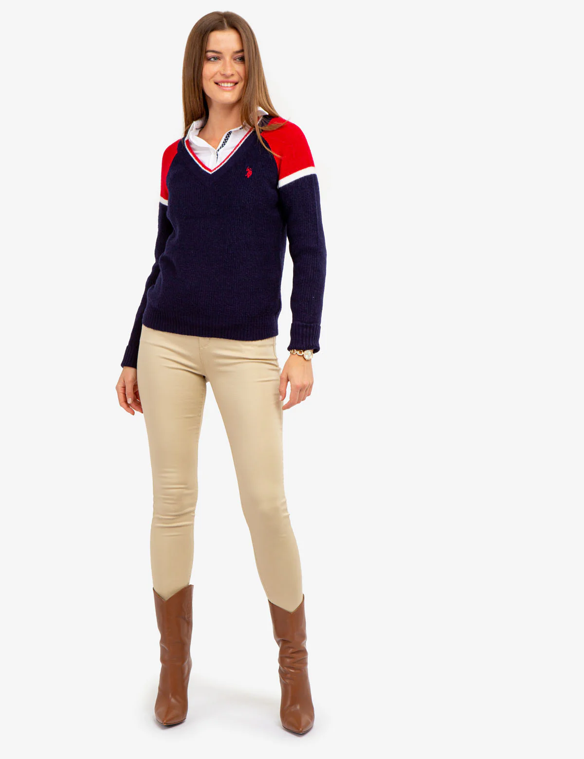 COLORBLOCK V-NECK SWEATER - Image 7