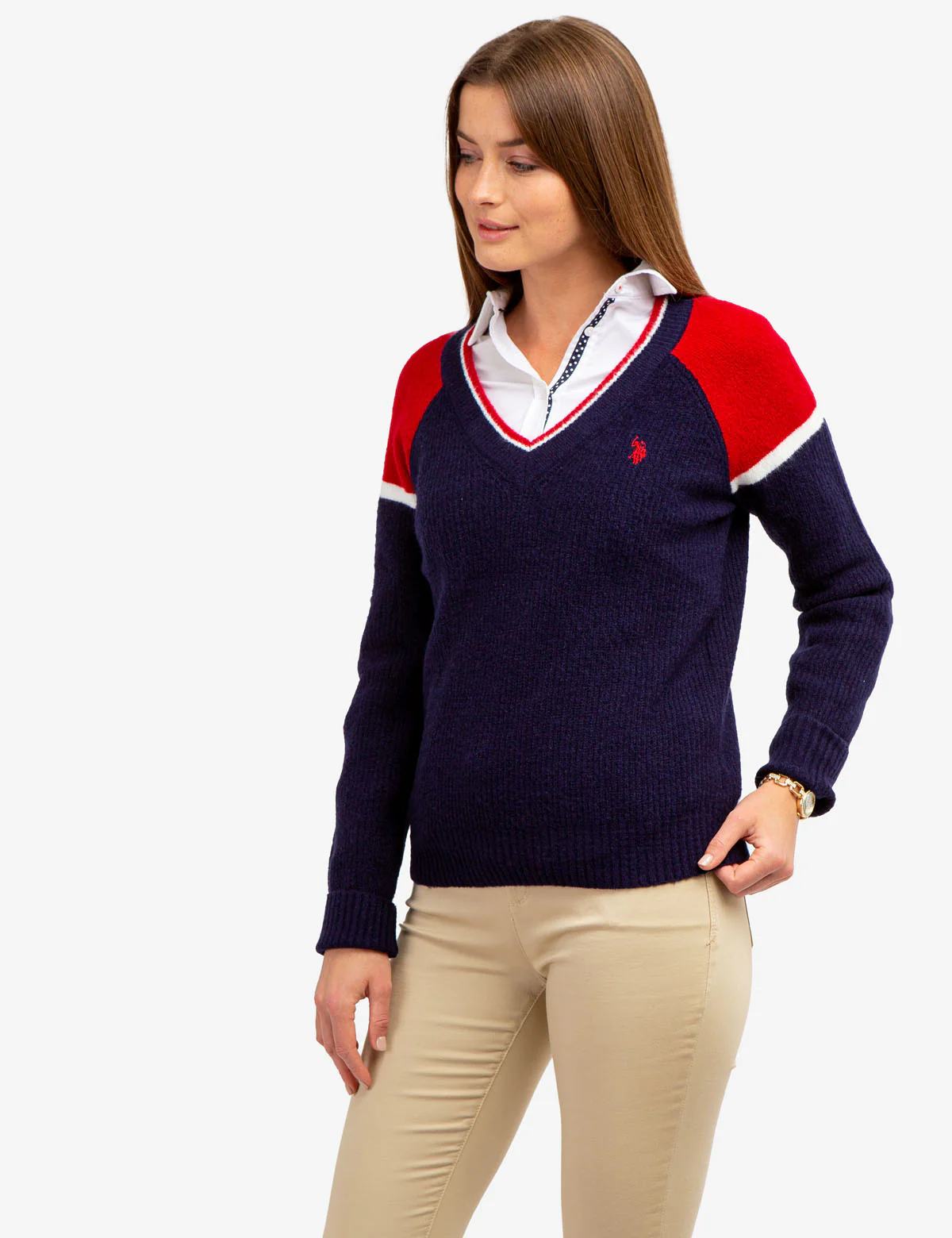 COLORBLOCK V-NECK SWEATER - Image 8