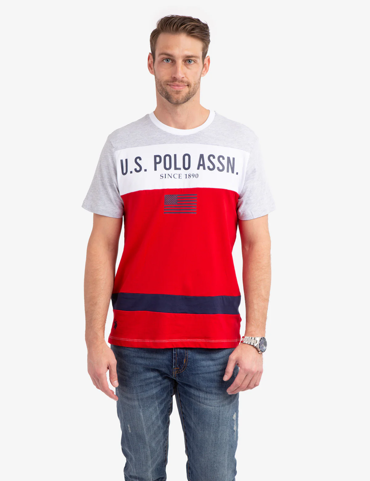 COLORBLOCK WORDMARK PRINT T-SHIRT