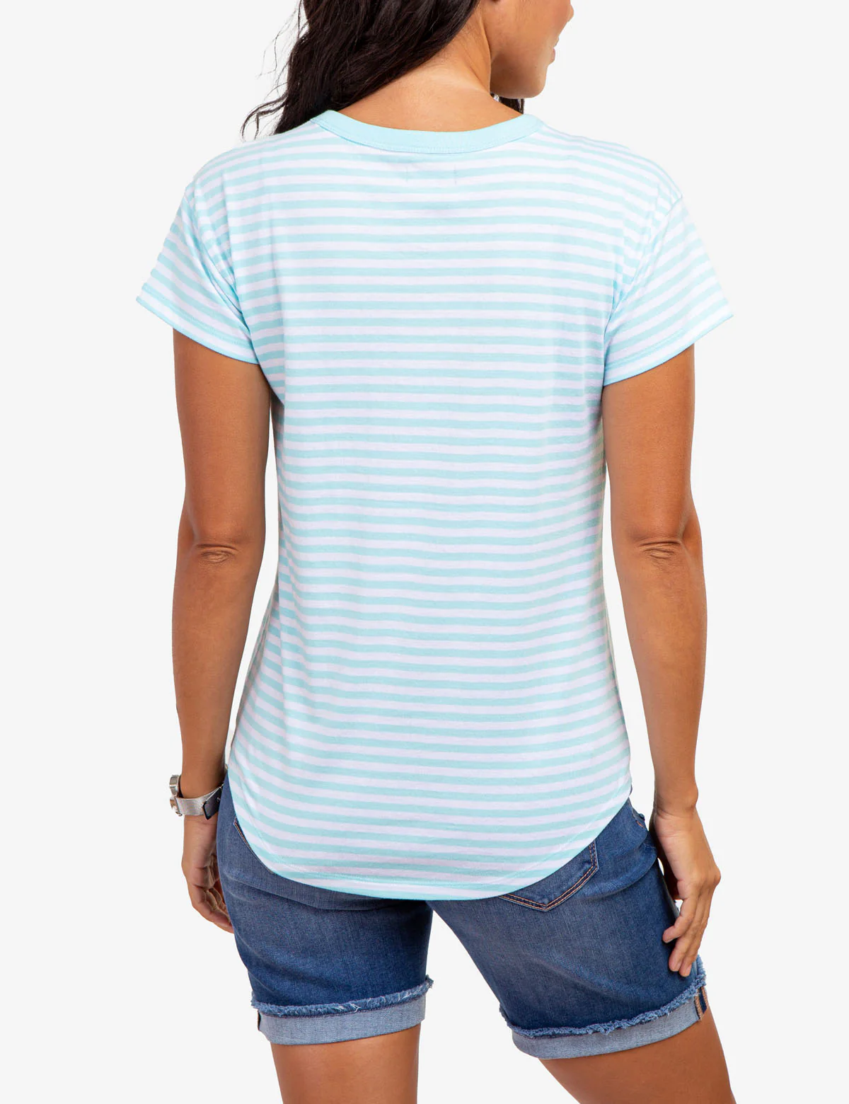 CONTRAST RINGER STRIPE CREW T-SHIRT - Image 12