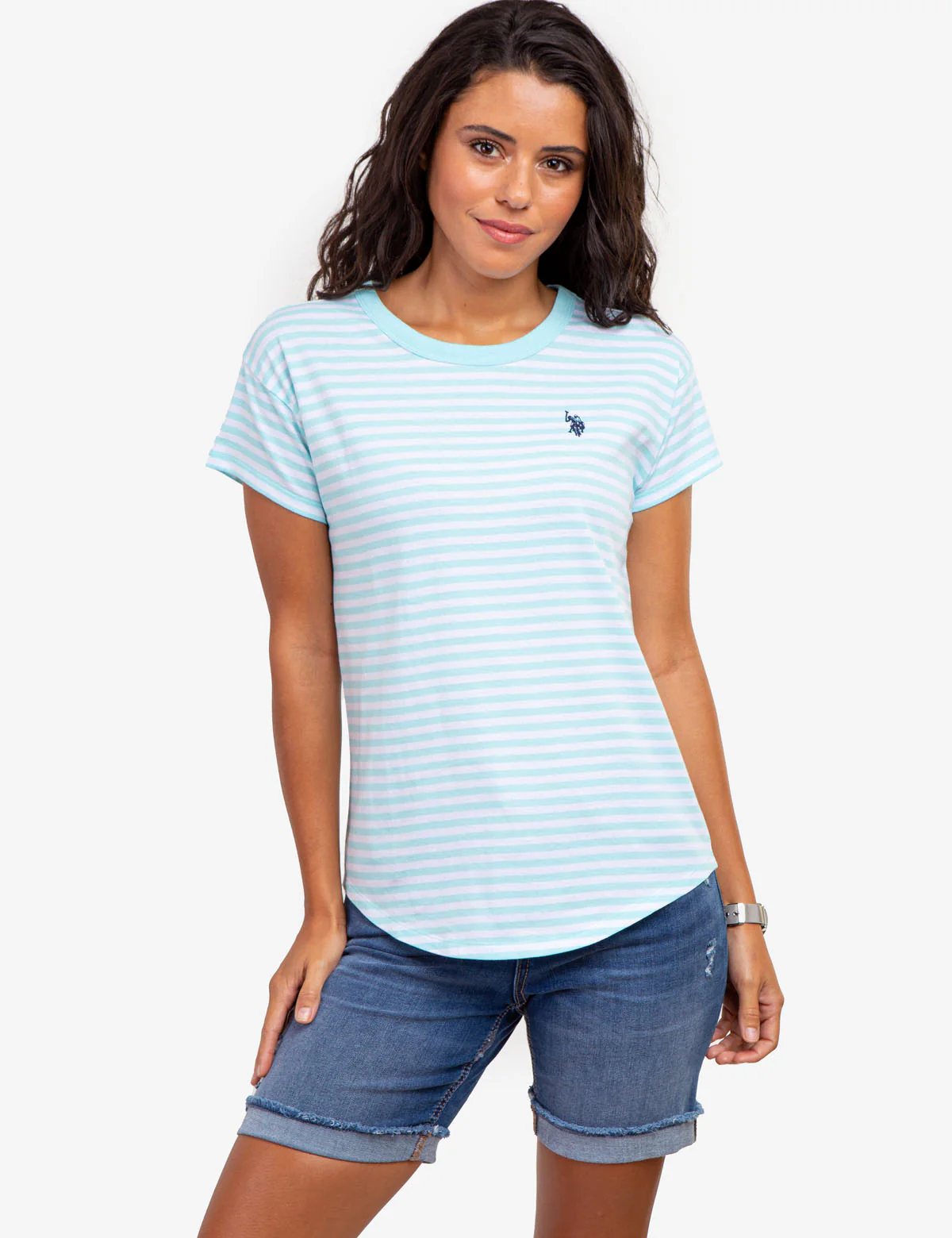 CONTRAST RINGER STRIPE CREW T-SHIRT - Image 6