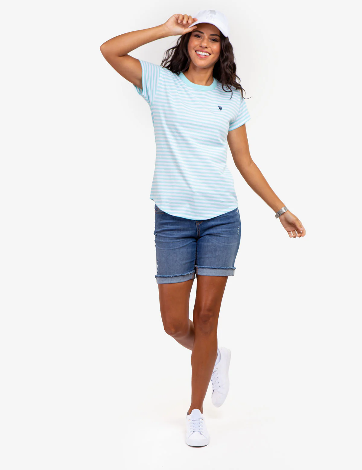 CONTRAST RINGER STRIPE CREW T-SHIRT - Image 7