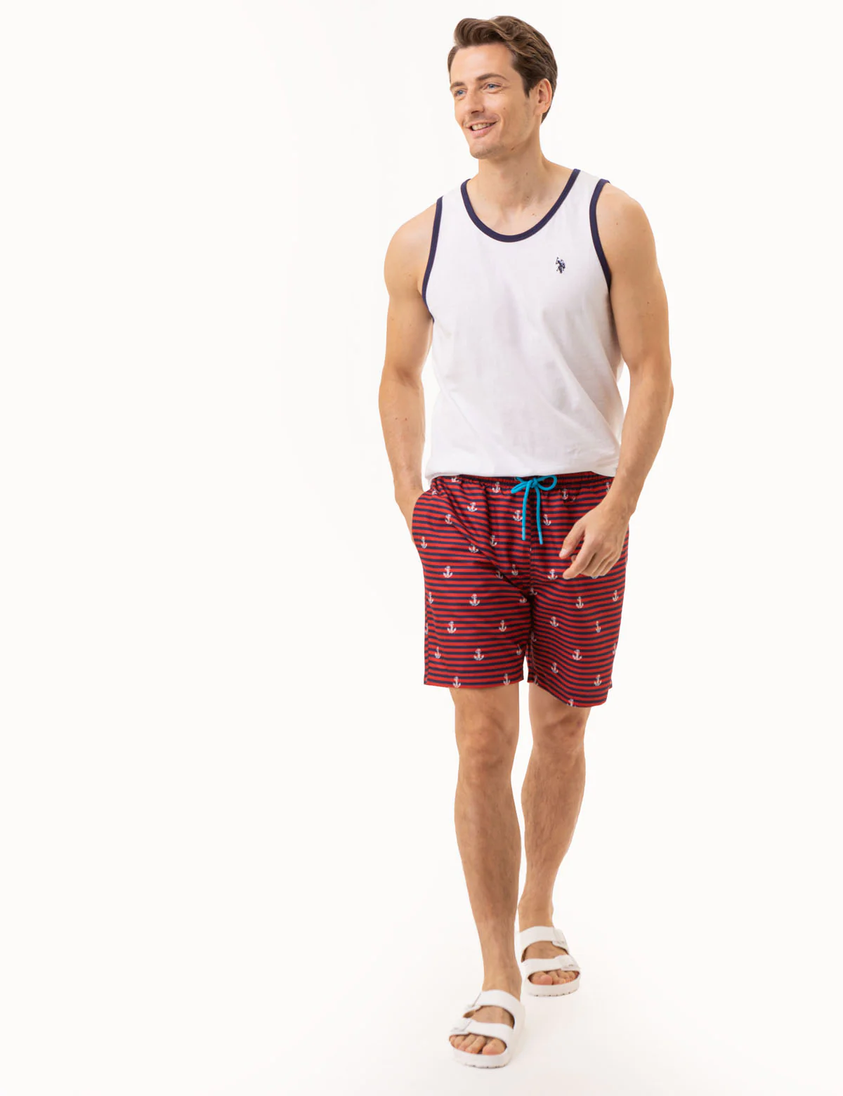 CONTRAST TRIM JERSEY MUSCLE TANK - Image 2