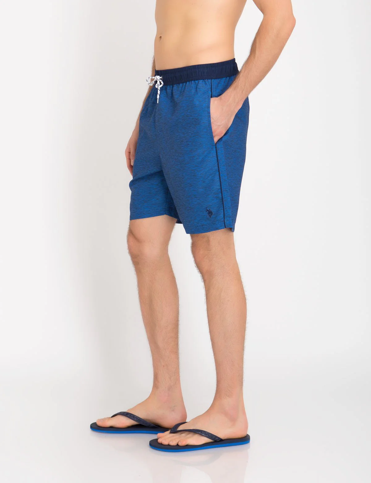 CONTRAST WAIST SWIM TRUNKS - Image 2