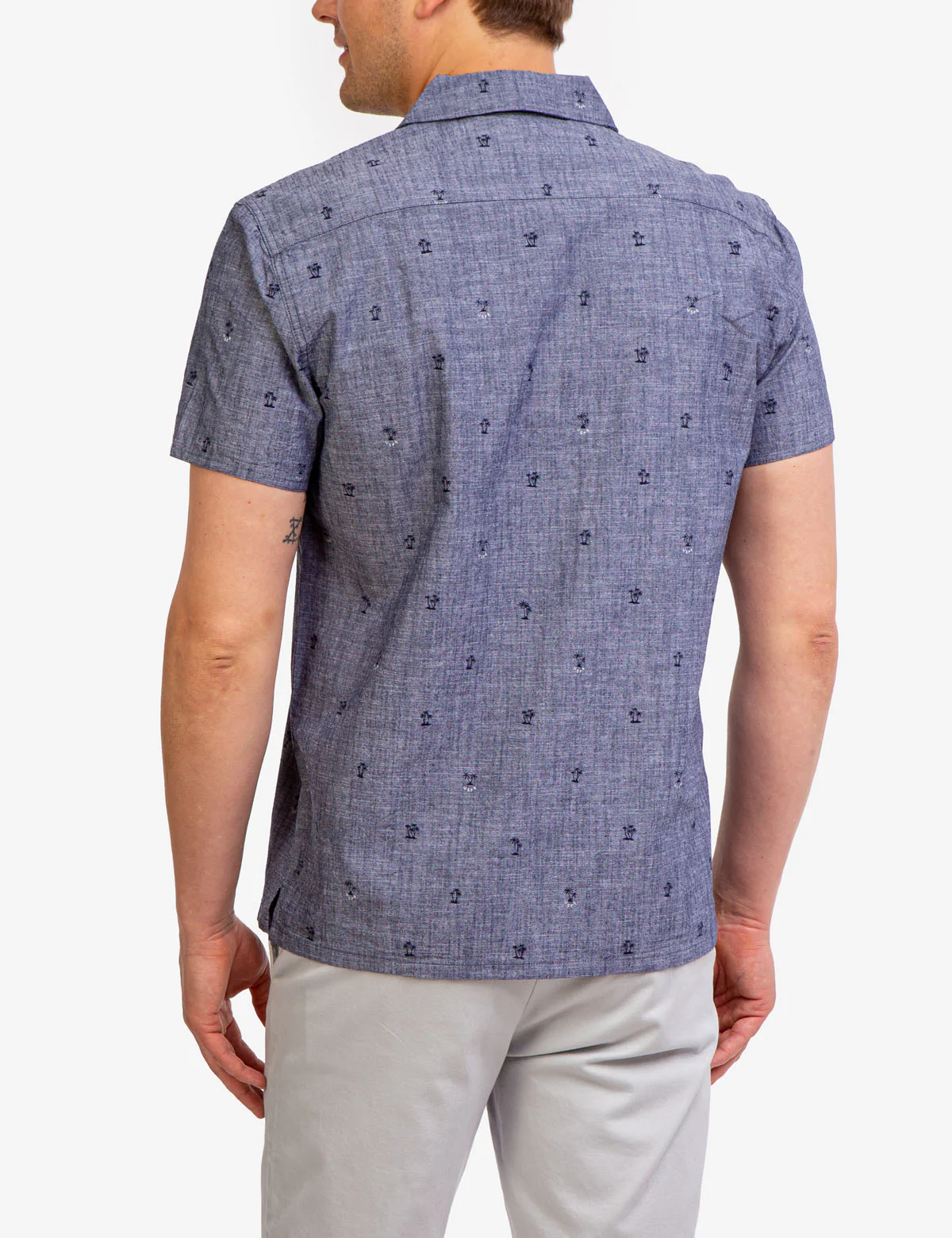 CONVERTIBLE COLLAR SLUB CANVAS SHIRT - Image 11