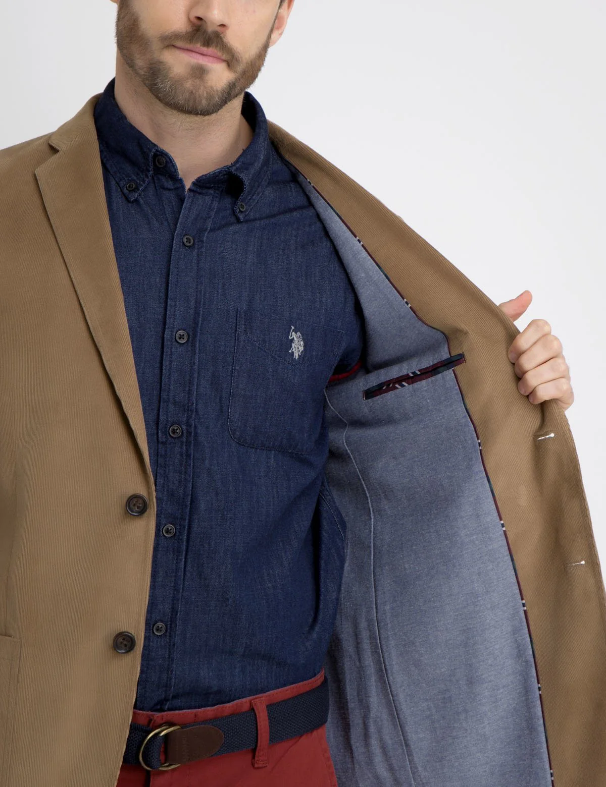 BROWN CORDUROY BLAZER - Image 4