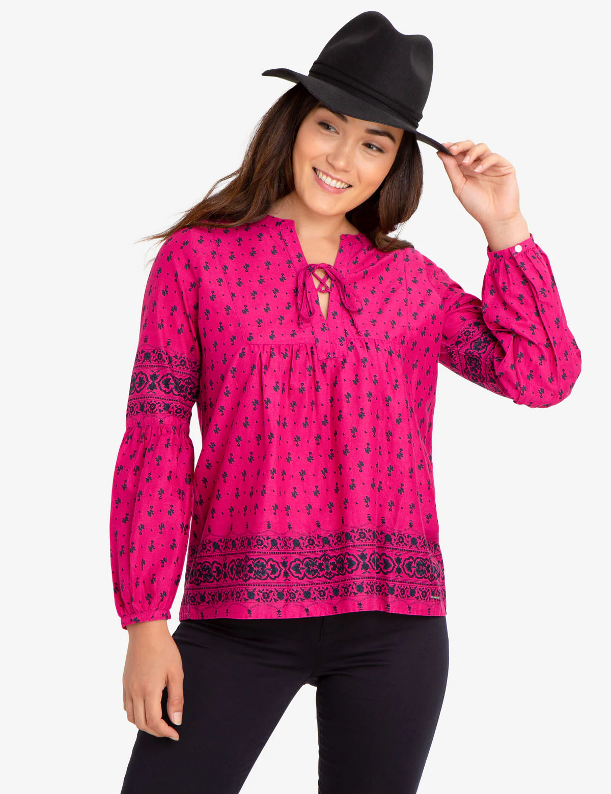 PRINTED LACEUP SHIRT - Image 5