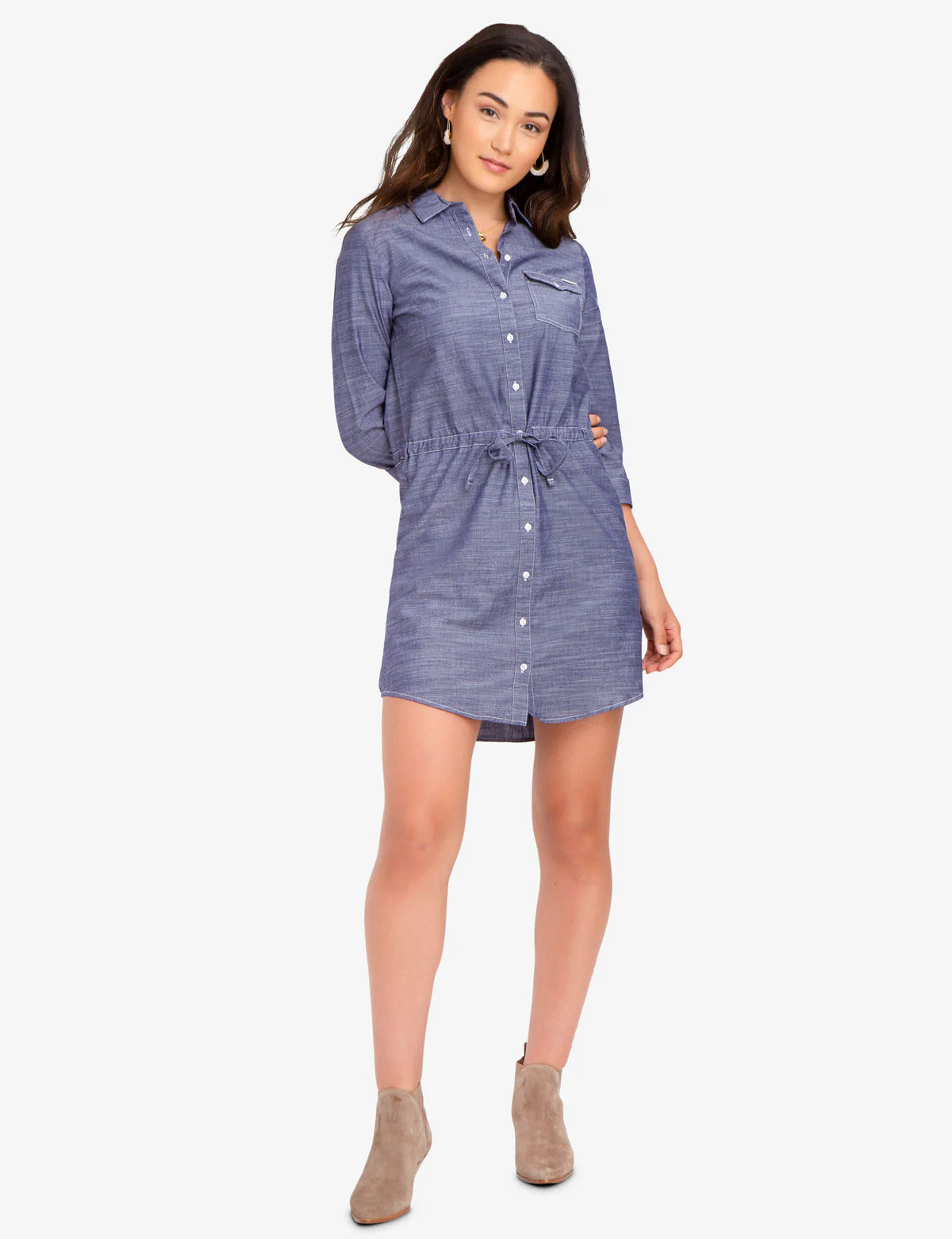 COTTON BOTTON FRONT DRESS - Image 6