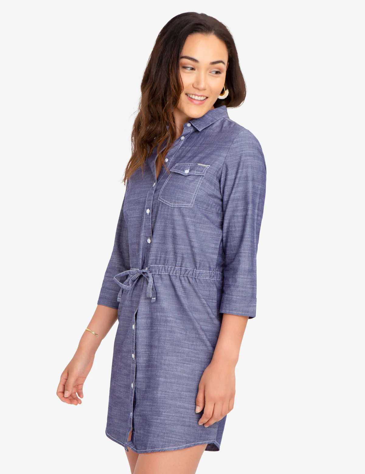 COTTON BOTTON FRONT DRESS - Image 7