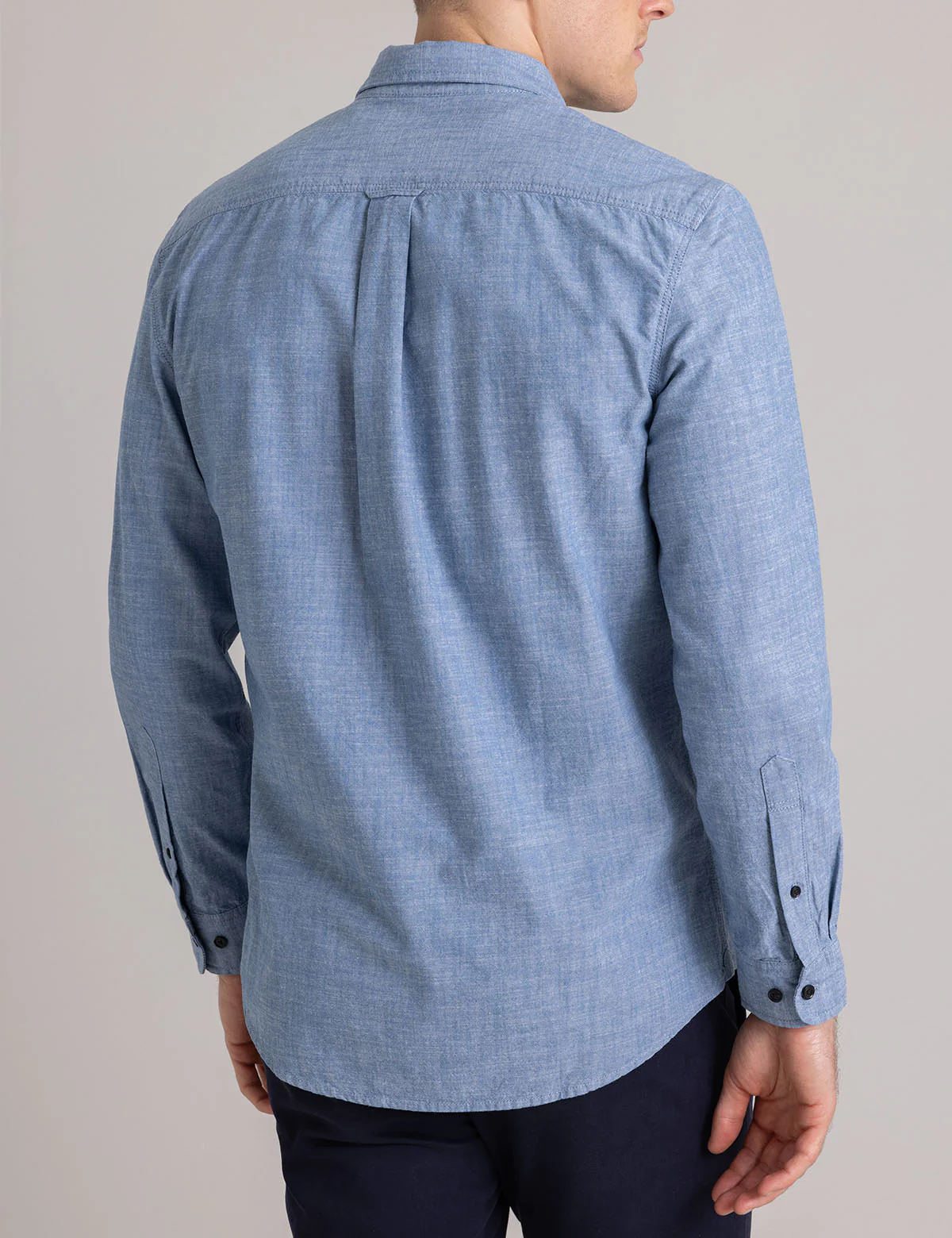 COTTON CANVAS LONG SLEEVE SHIRT - Image 3