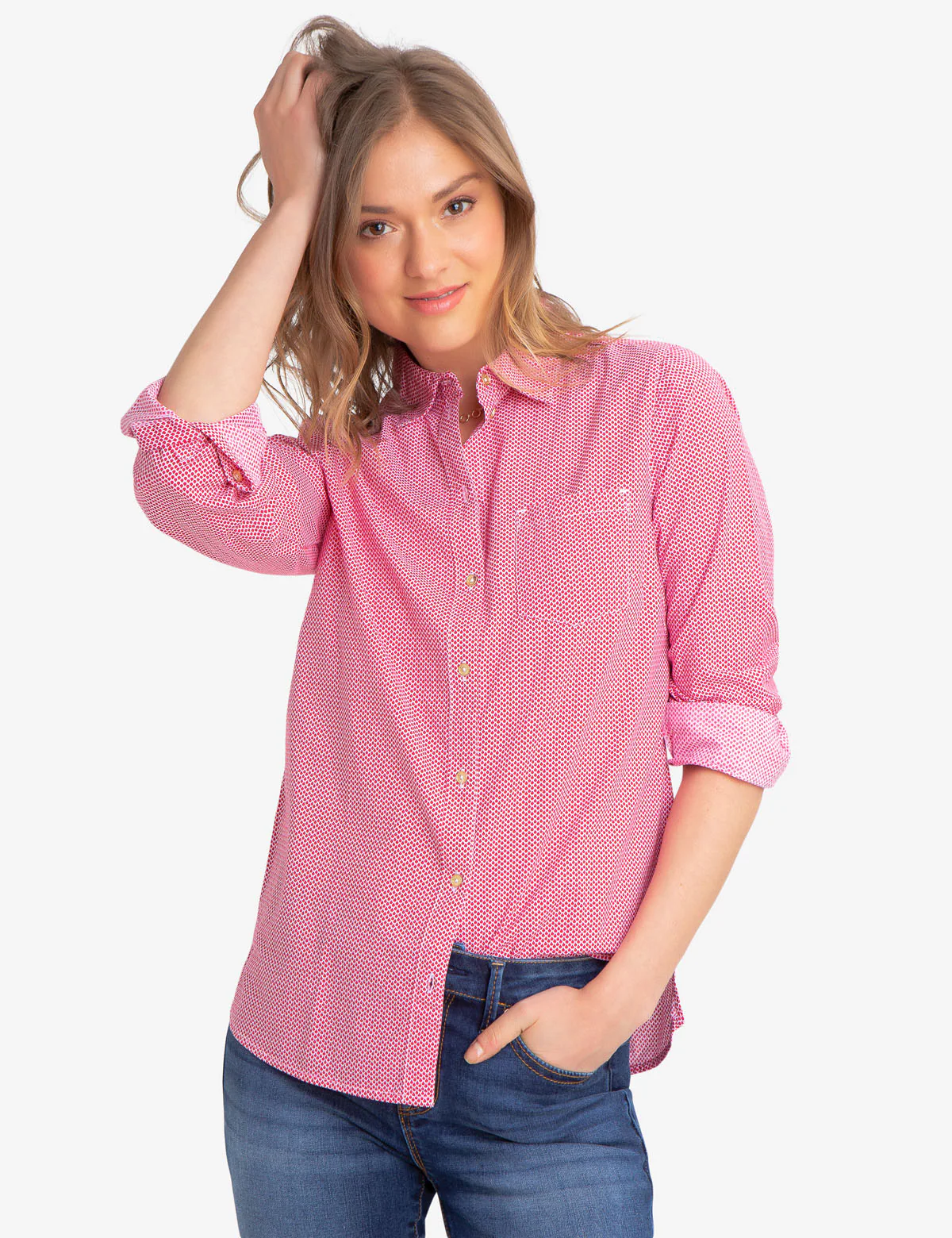 COTTON SHELL POPLIN SHIRT