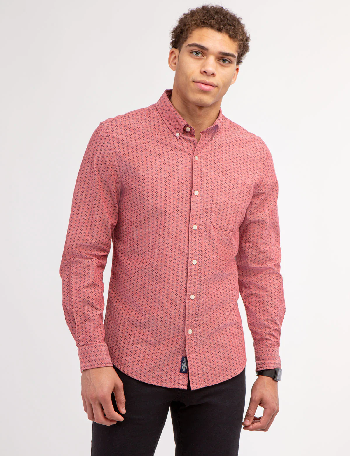 COTTON SLUB DISCHARGED PRINT SHIRT - Image 5
