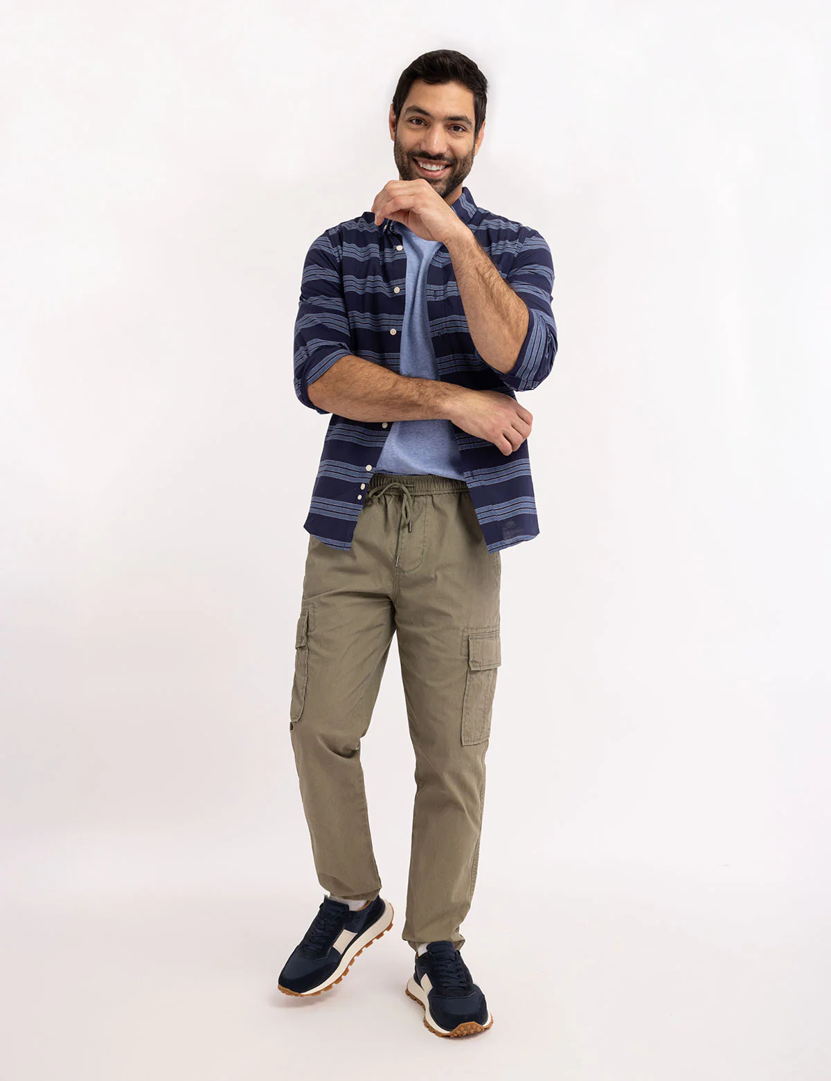 COTTON TRIPLE STRETCH POPLIN SHIRT - Image 3