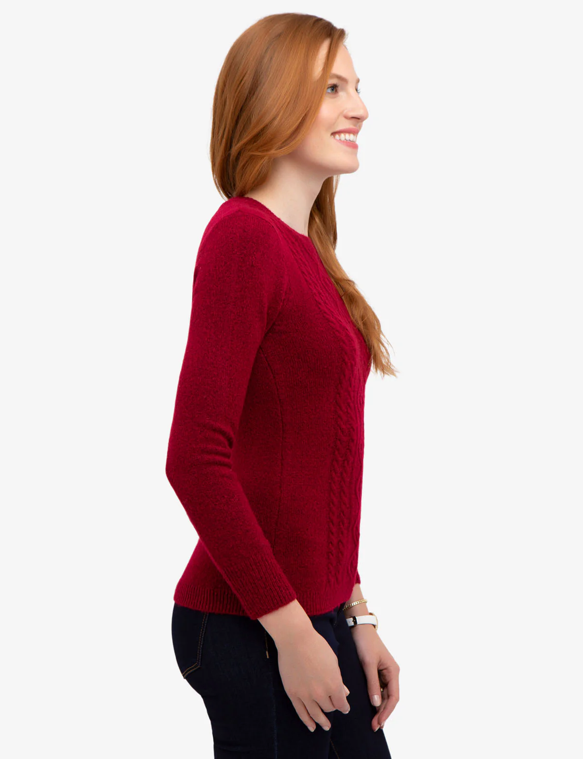 COZY CREW NECK CABLE SWEATER - Image 11