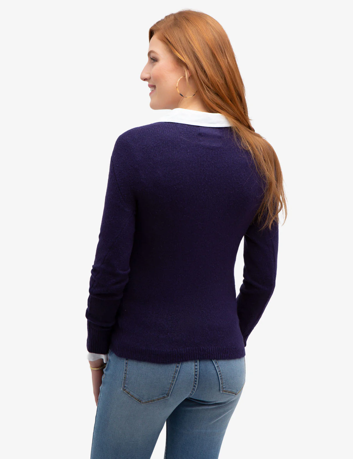 COZY CREW NECK CABLE SWEATER - Image 4
