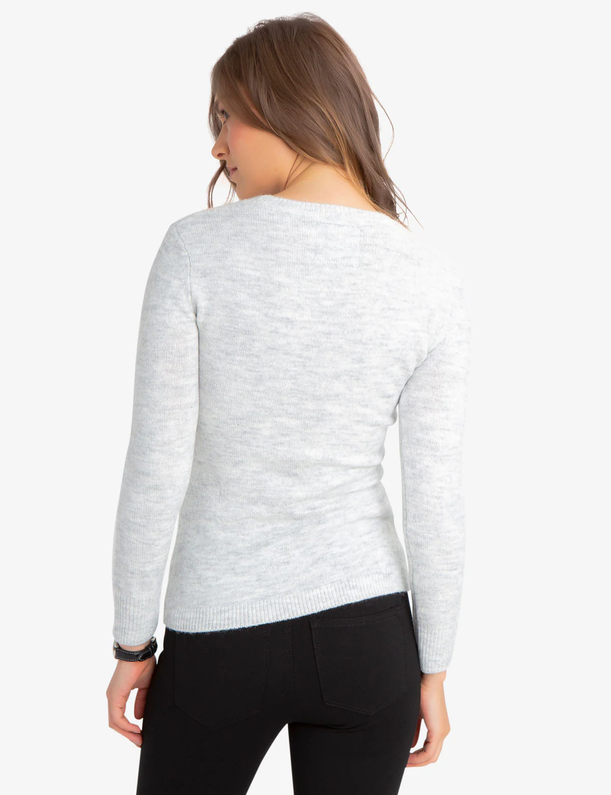 COZY CREW NECK CABLE SWEATER - Image 8
