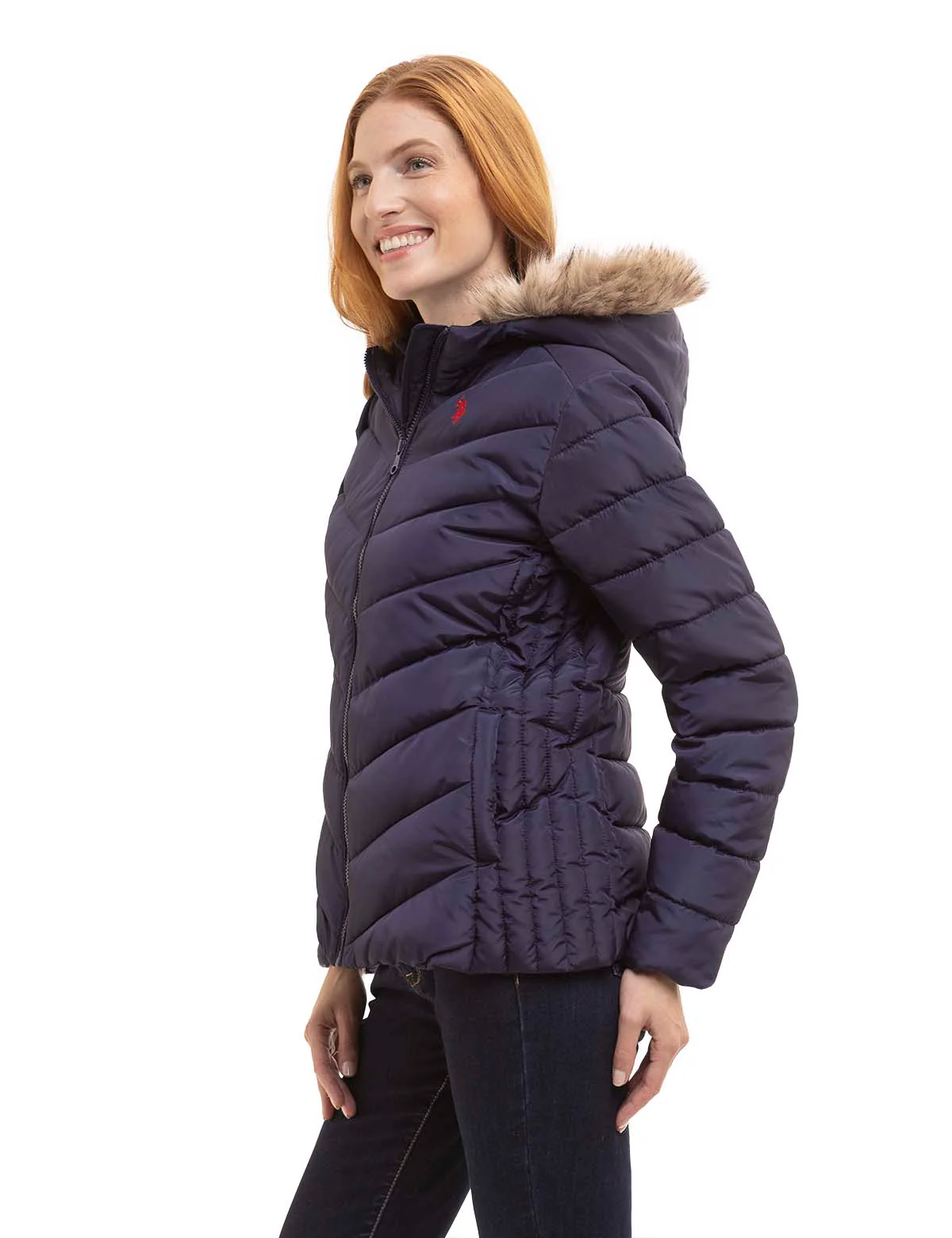 COZY FAUX FUR HOOEDED PUFFER JACKET - Image 12