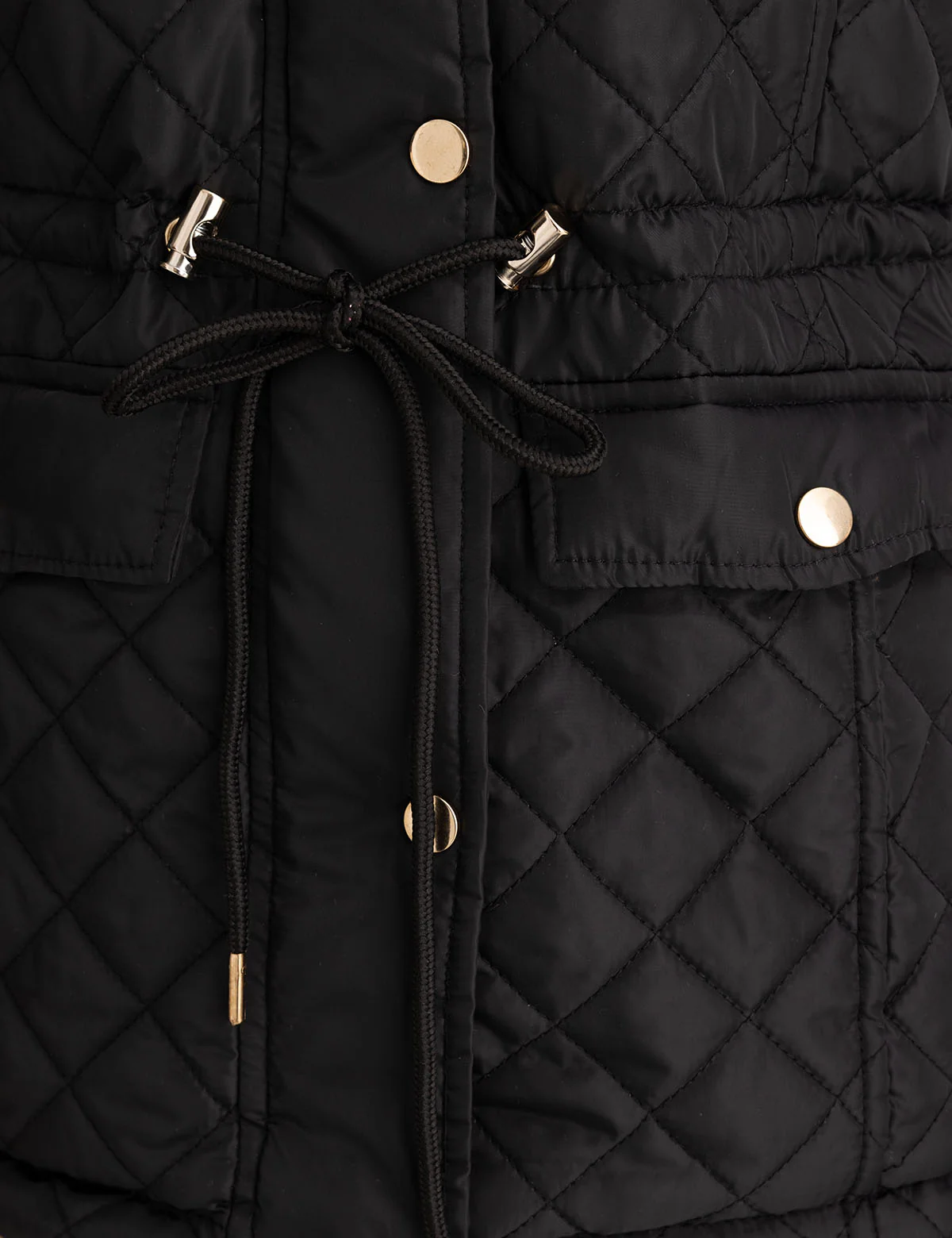 COZY QUILTED HOODED COAT - Image 4