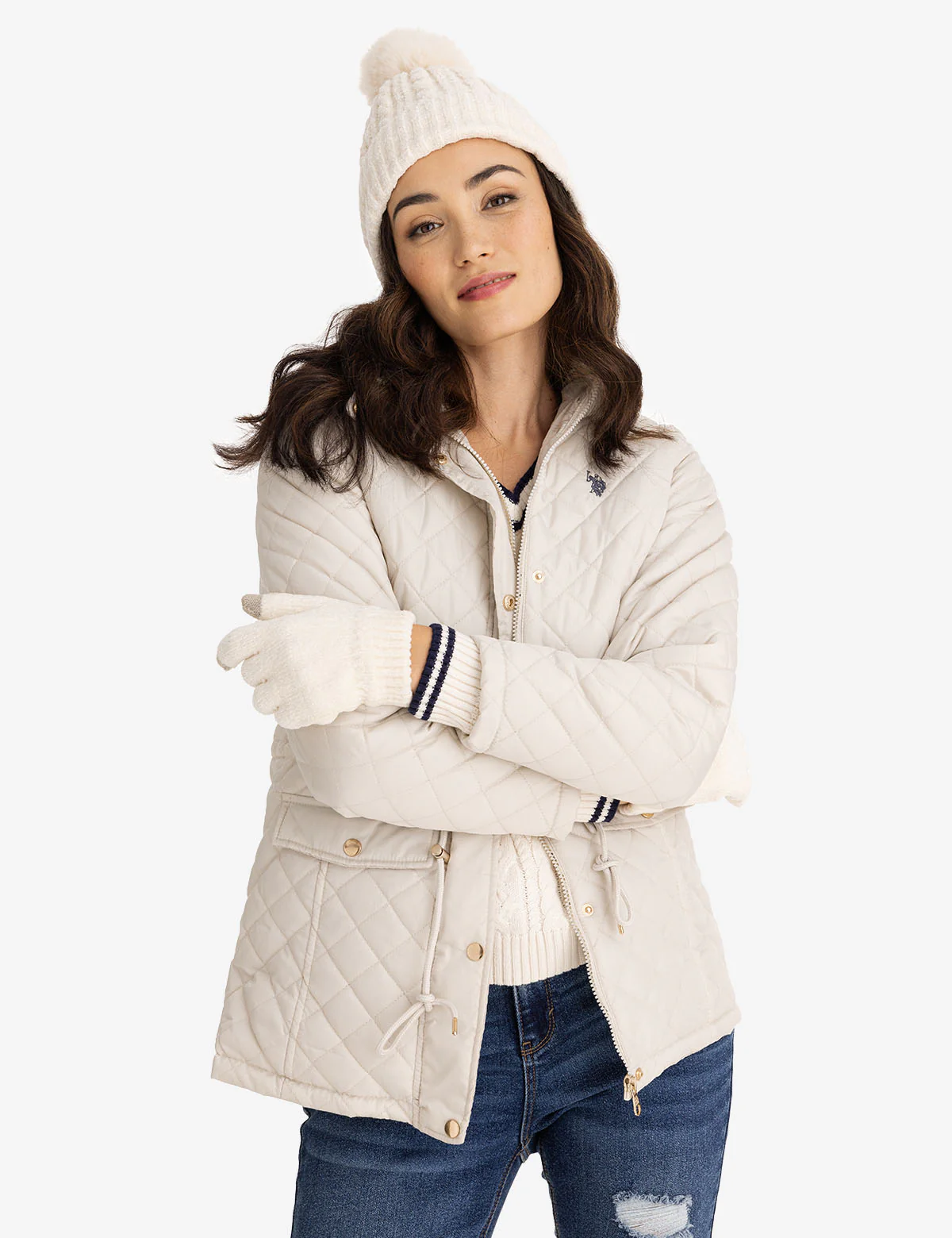 COZY QUILTED HOODED COAT - Image 2