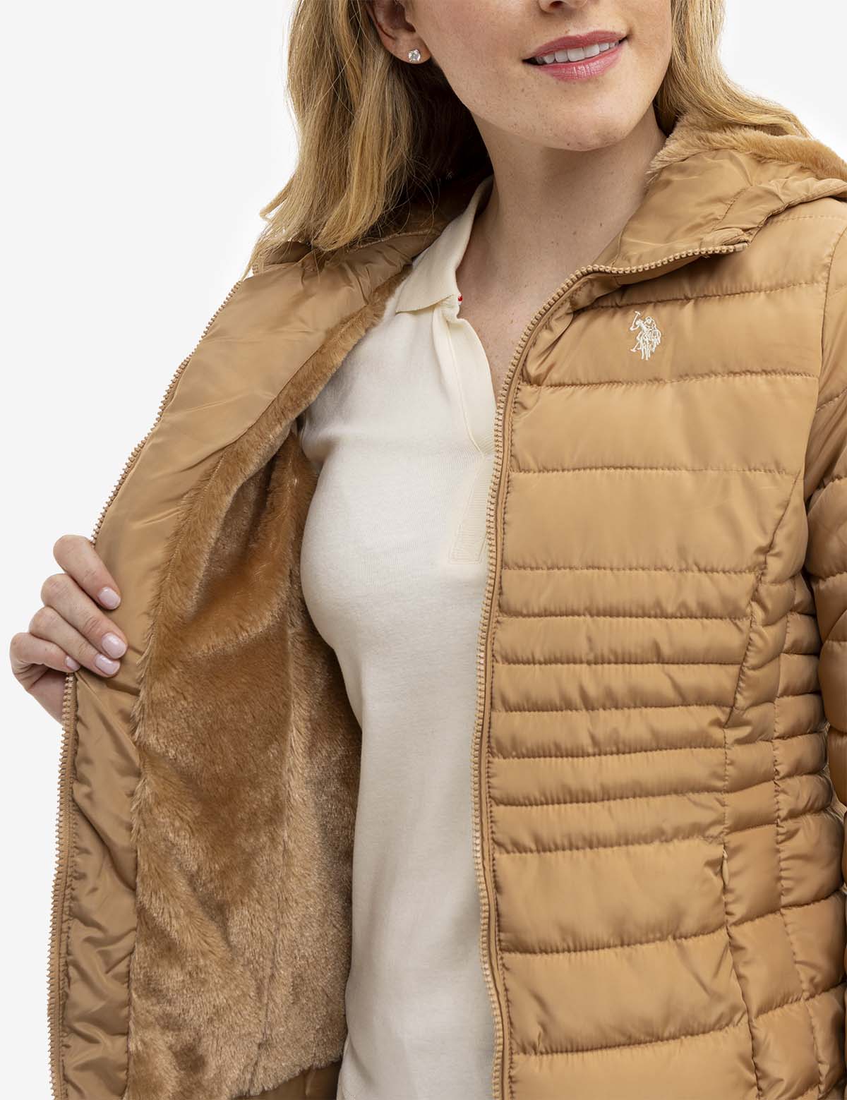 COZY QUILTED HOODED PUFFER JACKET - Image 11