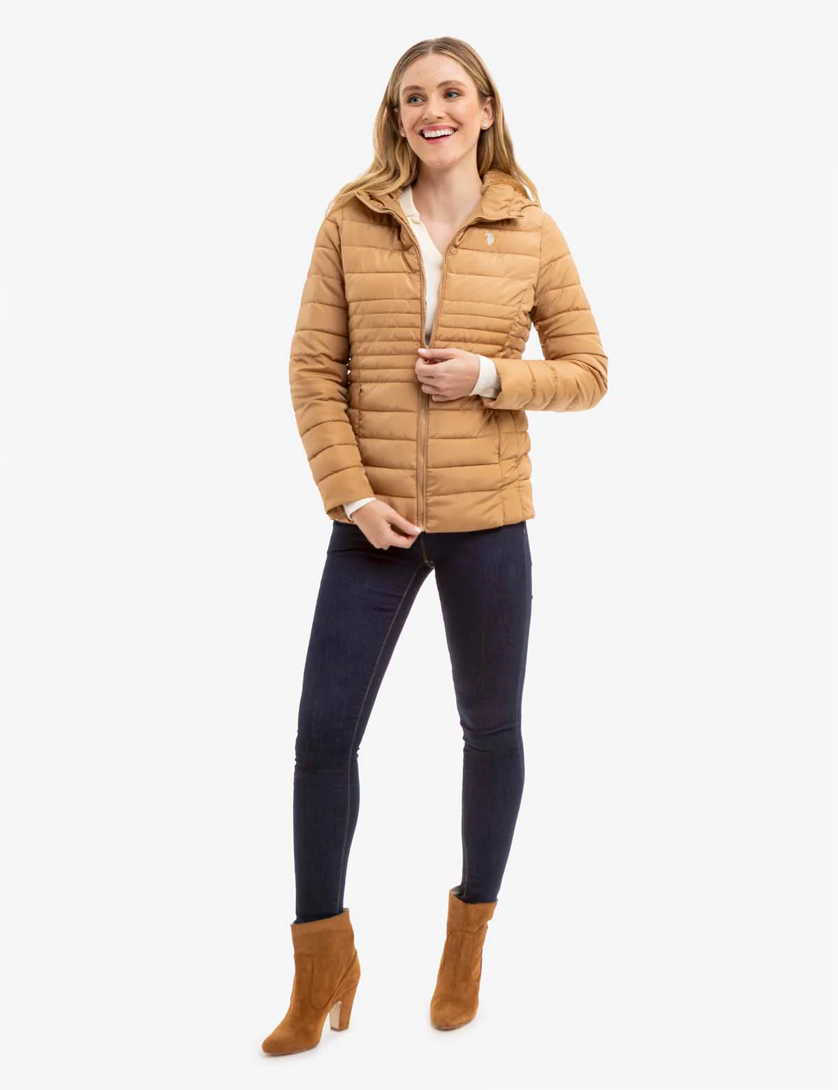 COZY QUILTED HOODED PUFFER JACKET - Image 12