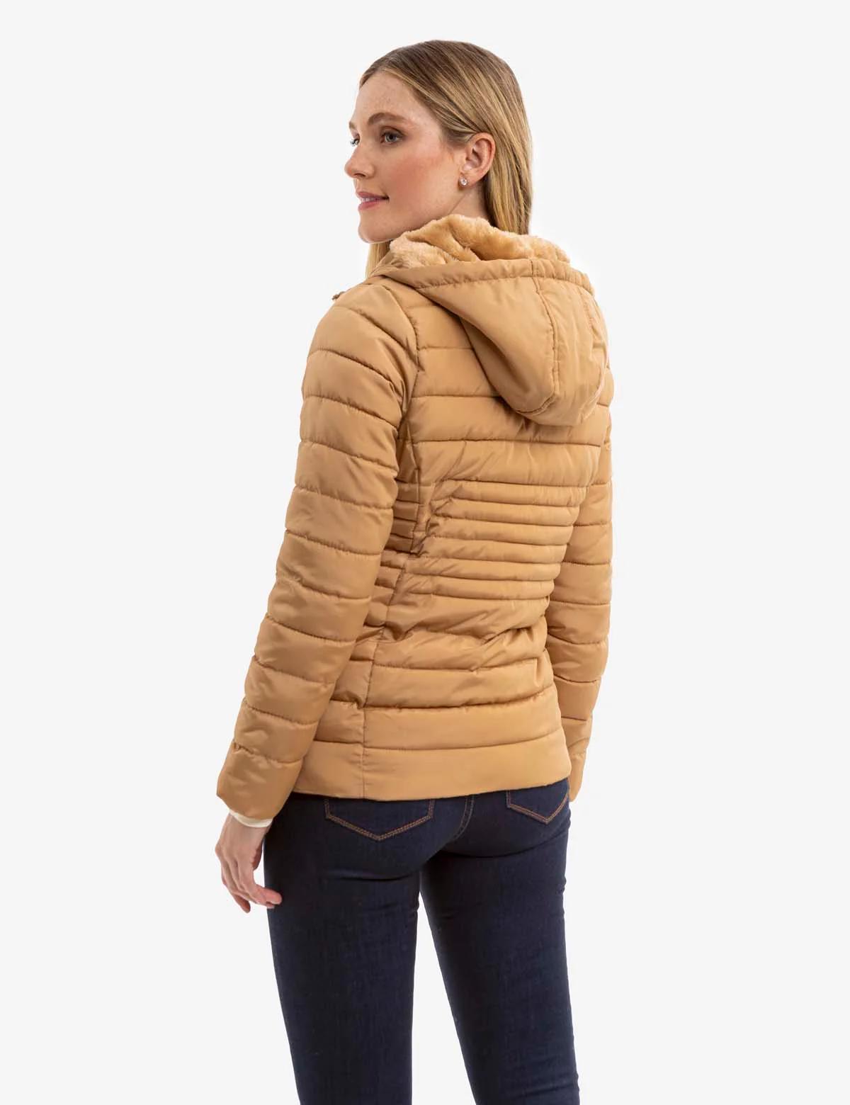 COZY QUILTED HOODED PUFFER JACKET - Image 14