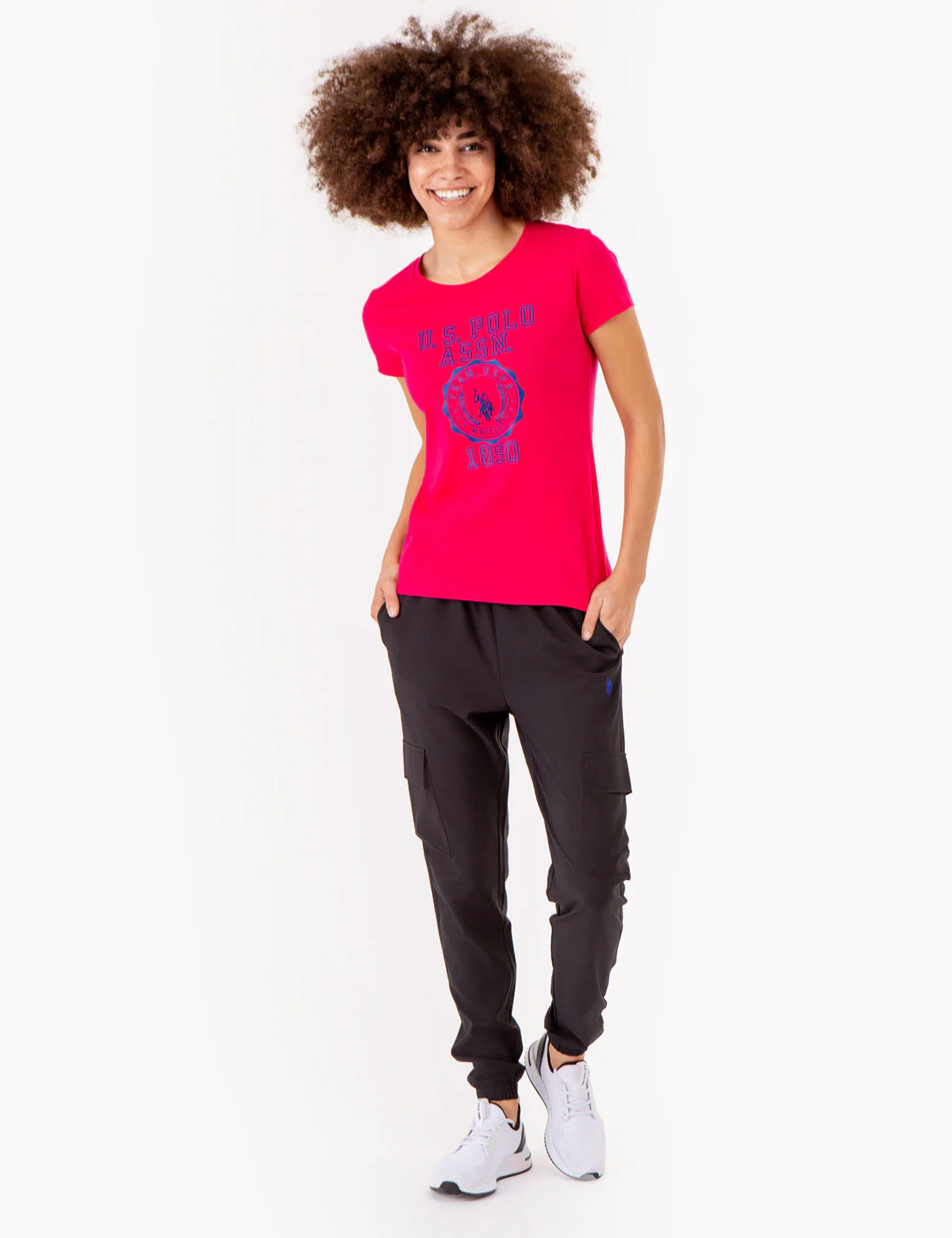 CREST PRINT SCOOP NECK T-SHIRT - Image 8