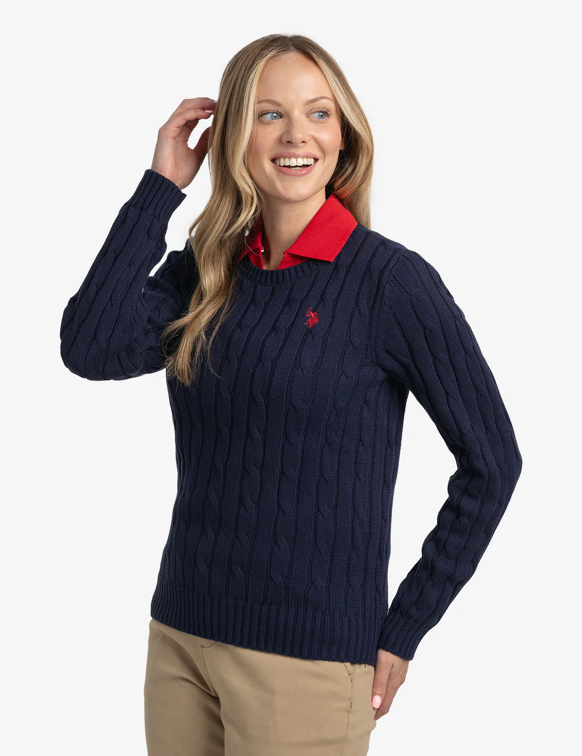 CREW NECK CABLE PULLOVER SWEATER - Image 6