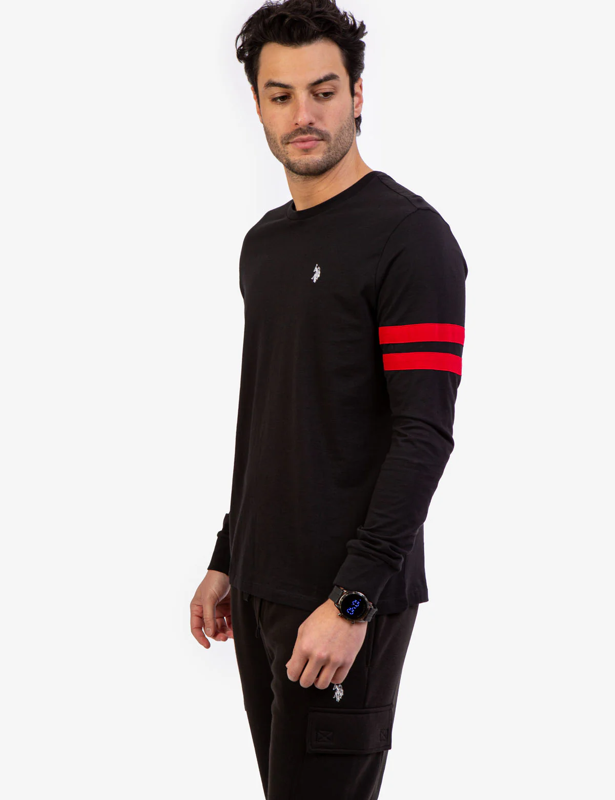 CREW NECK LONG SLEEVE LOGO T-SHIRT - Image 15