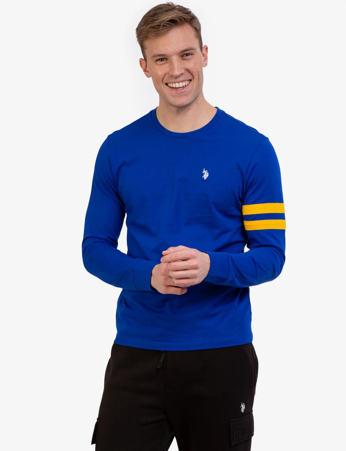 CREW NECK LONG SLEEVE LOGO T-SHIRT - Image 17