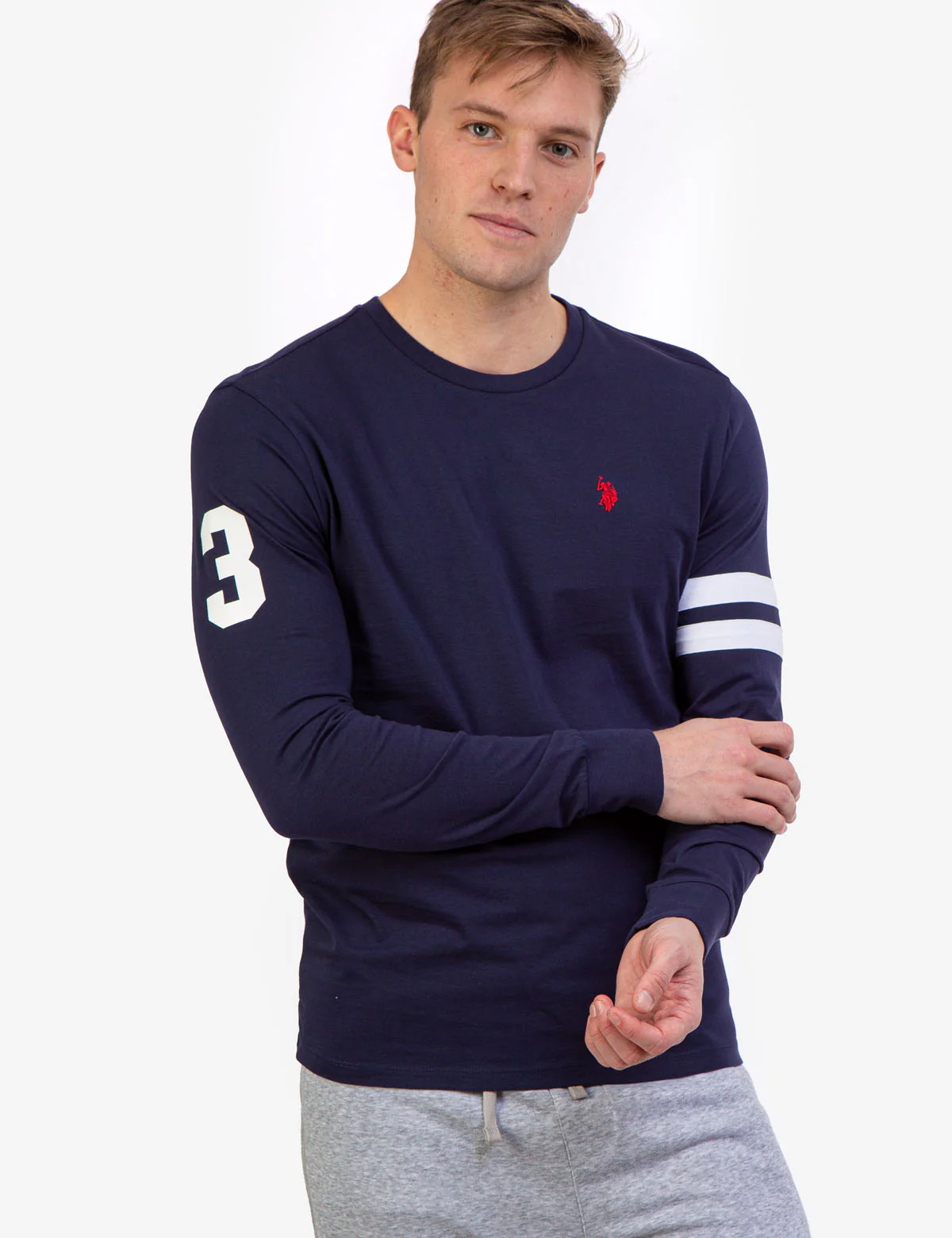 CREW NECK LONG SLEEVE LOGO T-SHIRT - Image 22