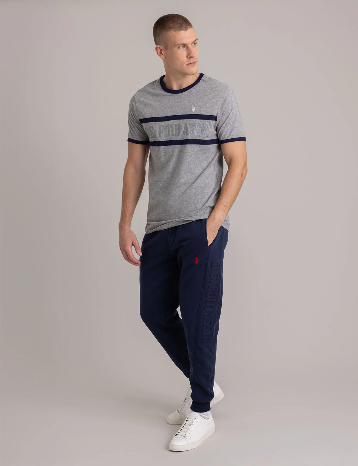 CREW NECK RINGER LOGO T-SHIRT - Image 15