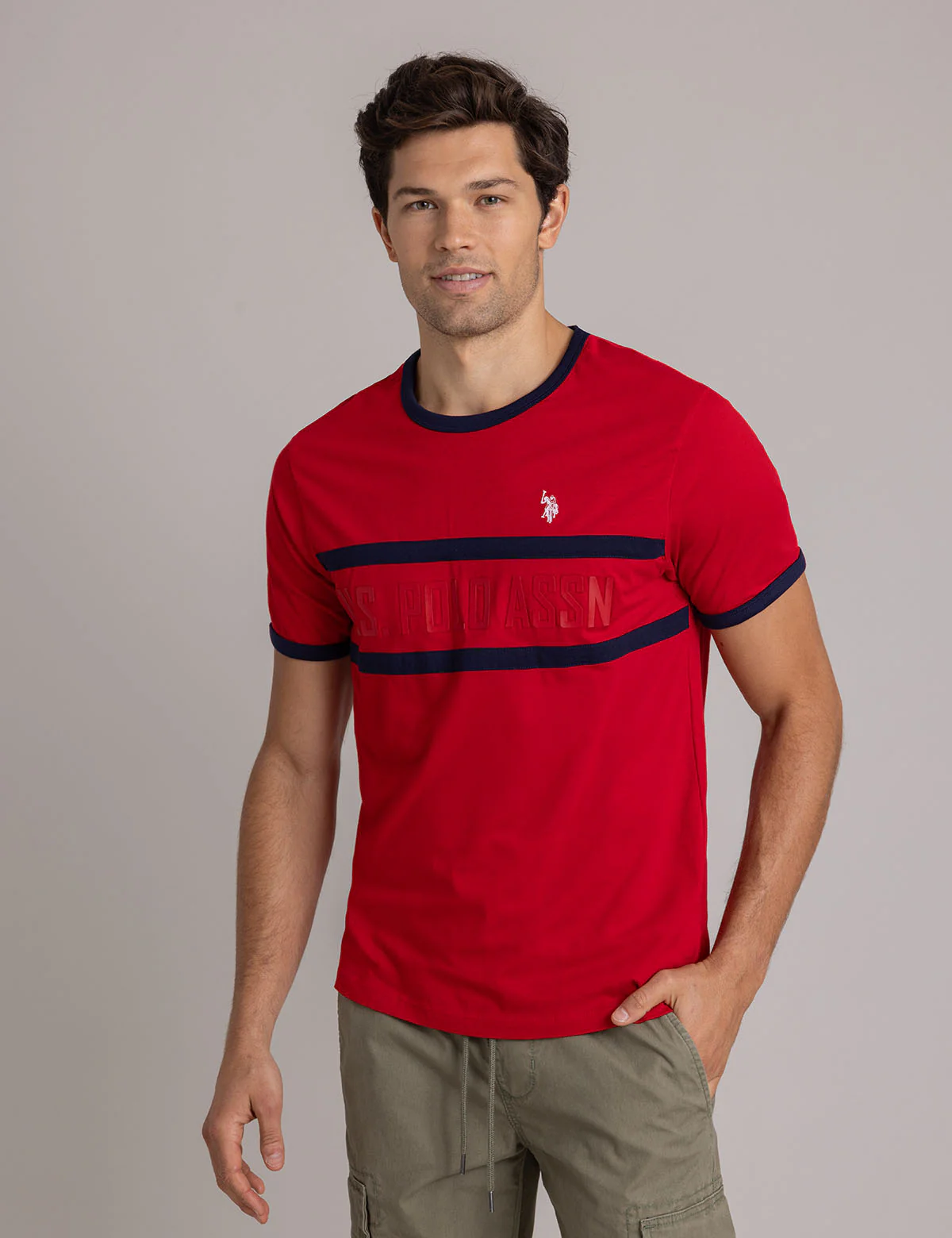 CREW NECK RINGER LOGO T-SHIRT - Image 5