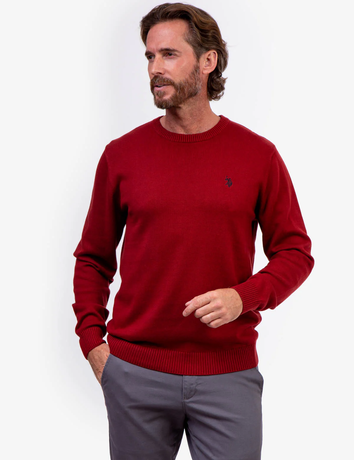 SOLID CREW NECK SWEATER - Image 25