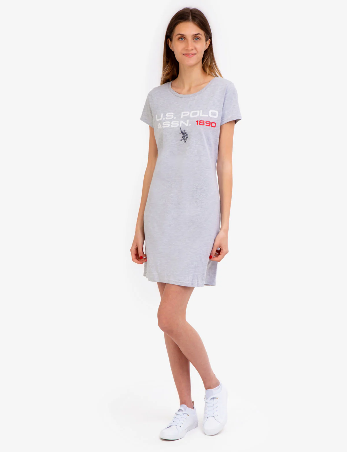 CREW NECK U.S. POLO ASSN. GRAPHIC DRESS - Image 3