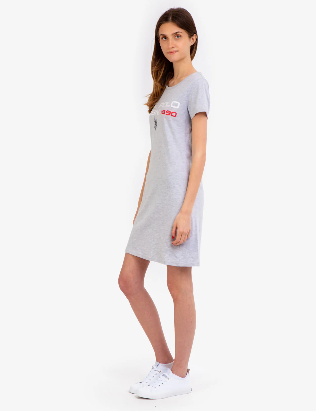 CREW NECK U.S. POLO ASSN. GRAPHIC DRESS - Image 4