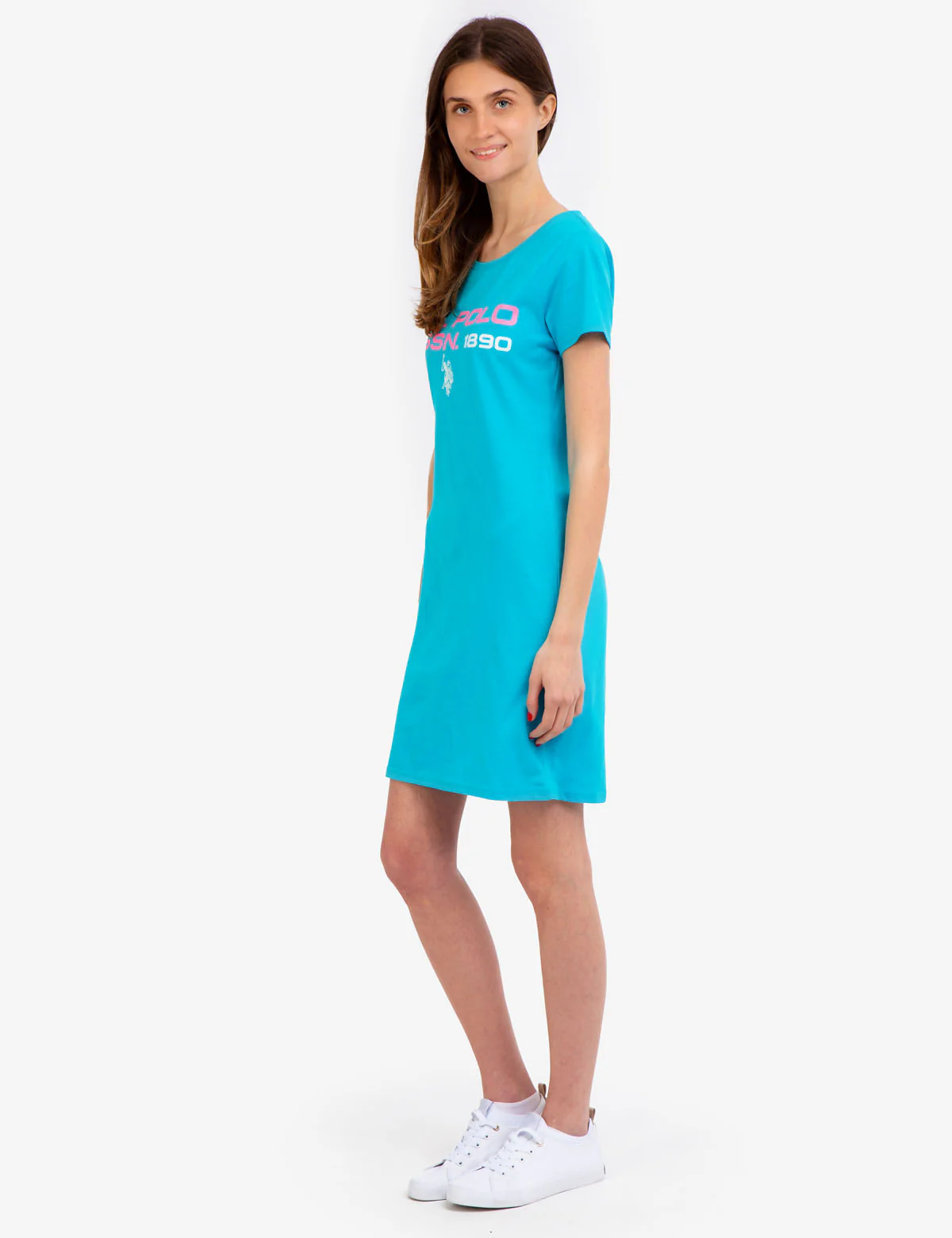 CREW NECK U.S. POLO ASSN. GRAPHIC DRESS - Image 9