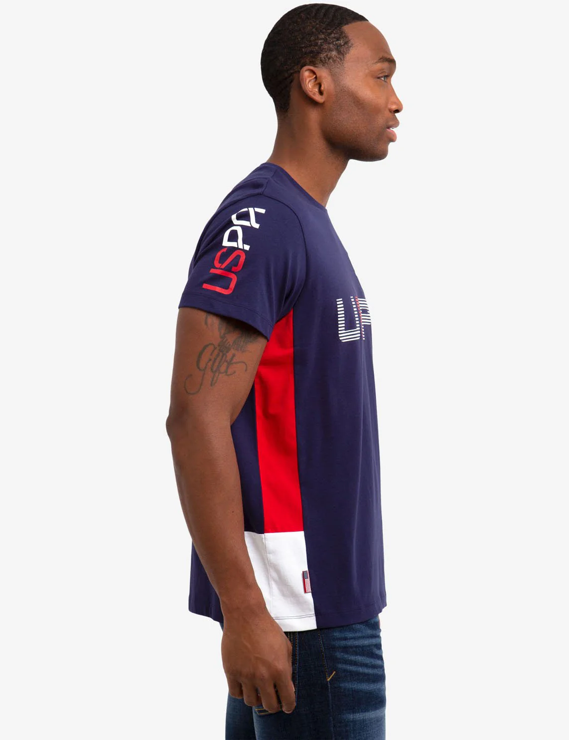 CREW NECK U.S. POLO ASSN. PATCH T-SHIRT - Image 2