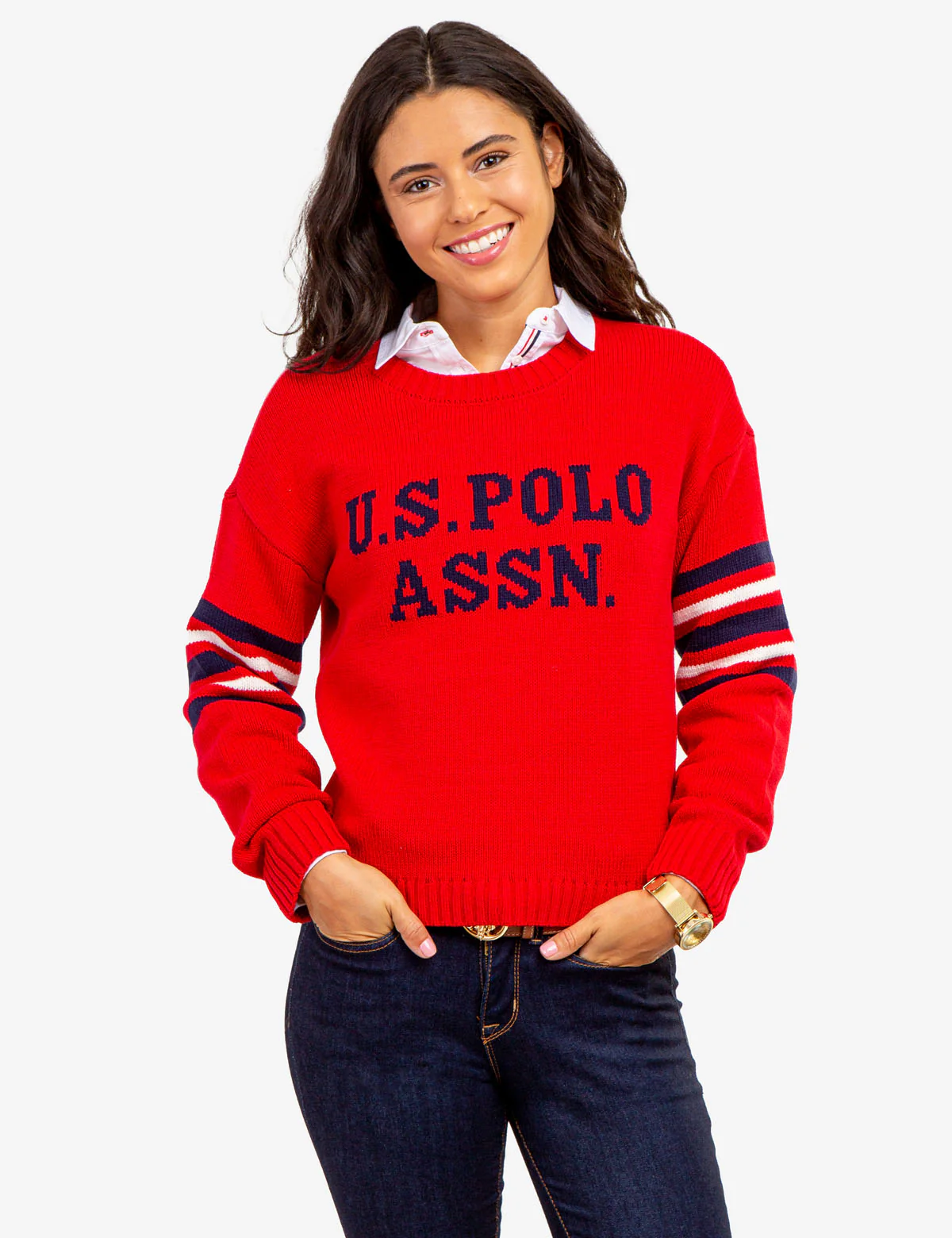CREW NECK VARSITY SWEATER - Image 5