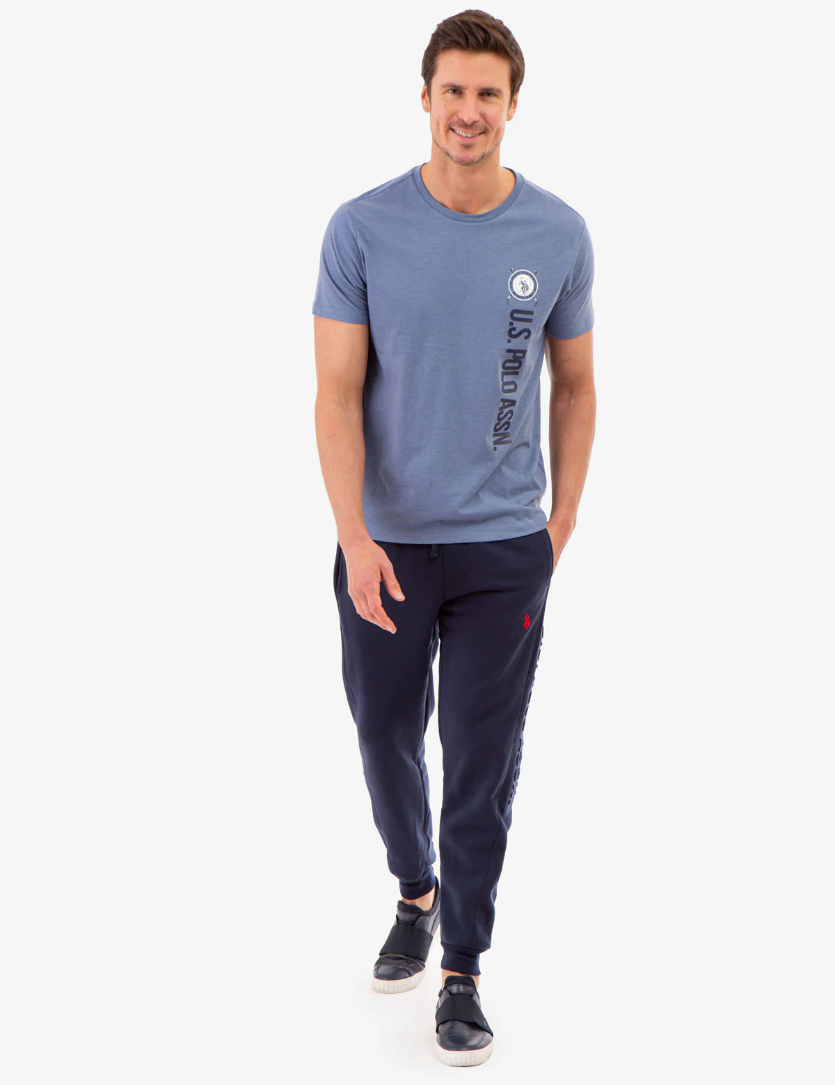 CREW NECK VERTICAL GRAPHIC T-SHIRT - Image 2